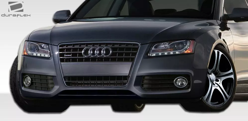 2008-2012 Audi A5 S5 B8 2DR Convertible Duraflex S5 B8 Look Front Bumper Cover 2 Piece - Image 2