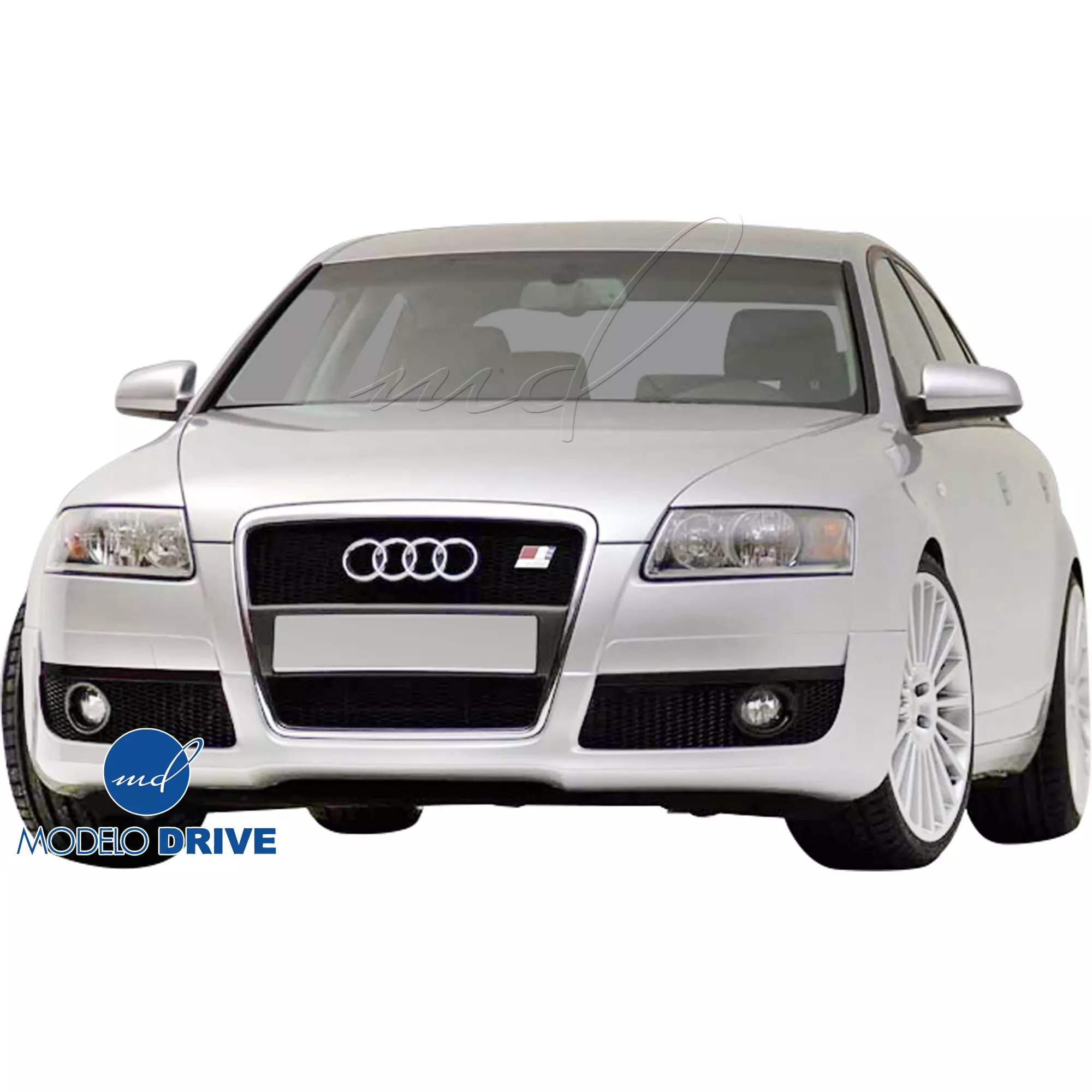 ModeloDrive FRP CE Front Lip Valance > Audi A6 C6 2008-2012 - Image 2