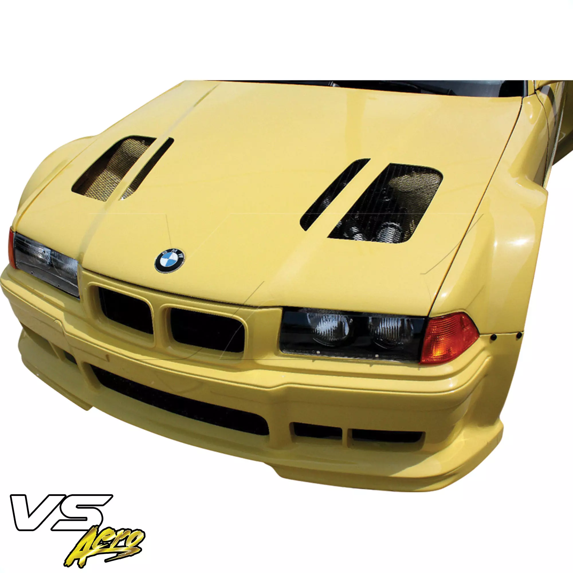 VSaero FRP RIEG DTM Wide Body Front Bumper > BMW 3-Series 325i 328i E36 1992-1998 > 2dr Coupe - Image 12