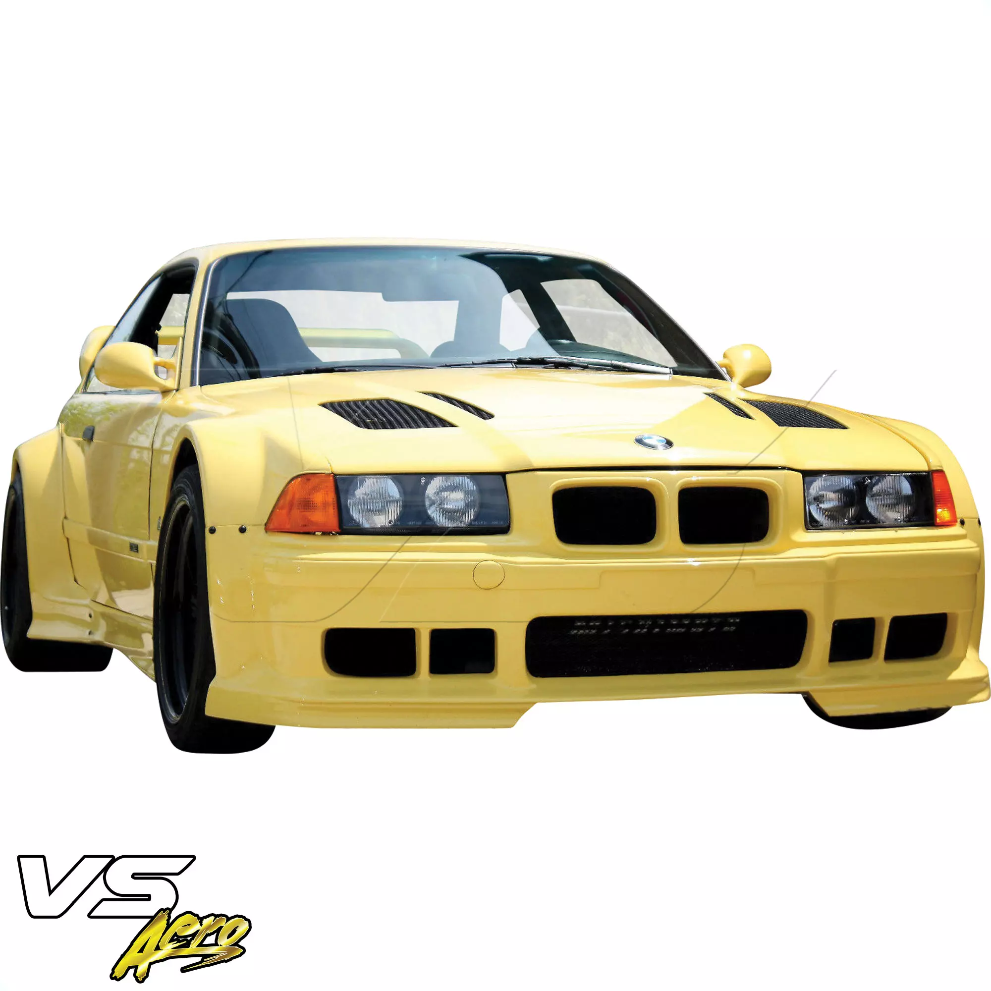 VSaero FRP RIEG DTM Wide Body Front Bumper > BMW 3-Series 325i 328i E36 1992-1998 > 2dr Coupe - Image 14