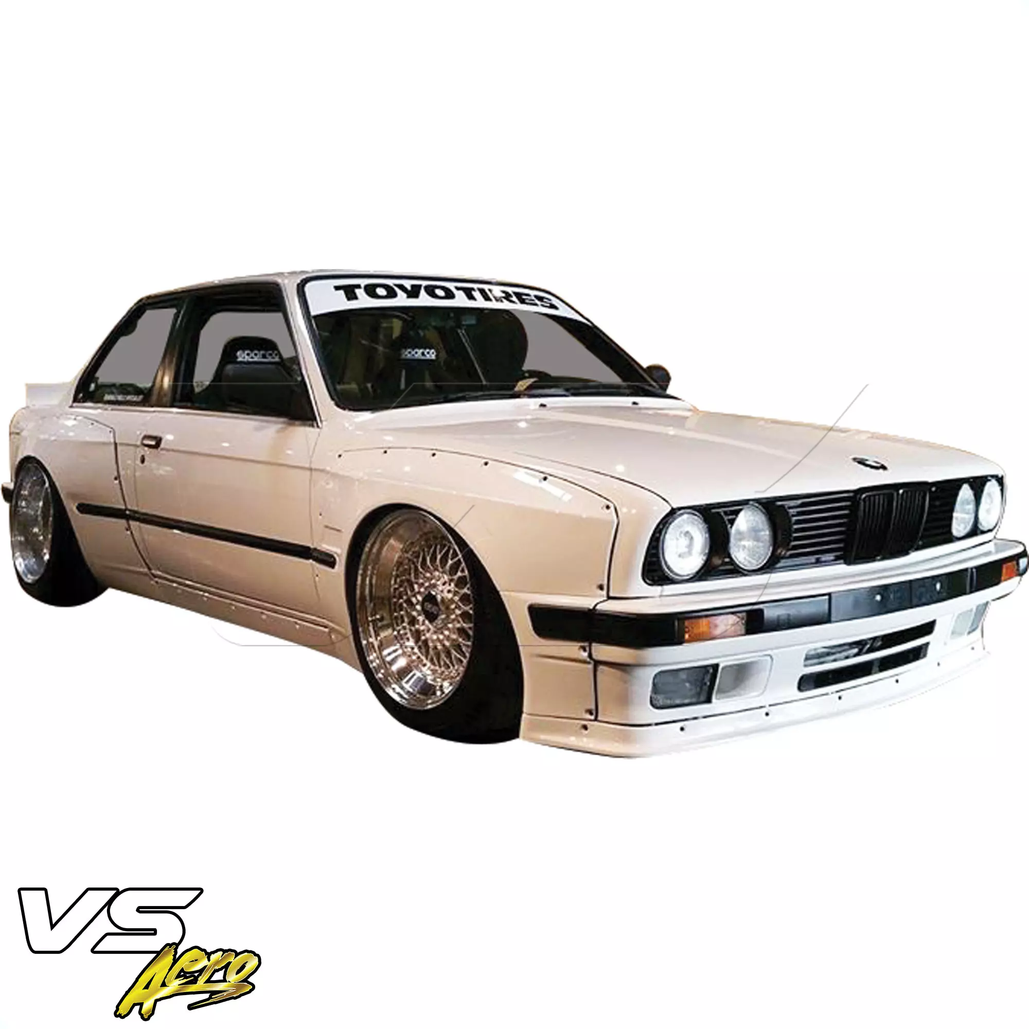 VSaero FRP TKYO Wide Body Front Lip > BMW 3-Series 318i 325i E30 1984-1991> 2dr Coupe - Image 2