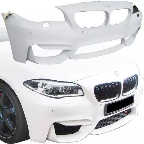 ModeloDrive FRP Type-M4 Style Front Bumper and Lip 2pc > BMW 5-Series F10 2011-2016 > 4dr - Image 5