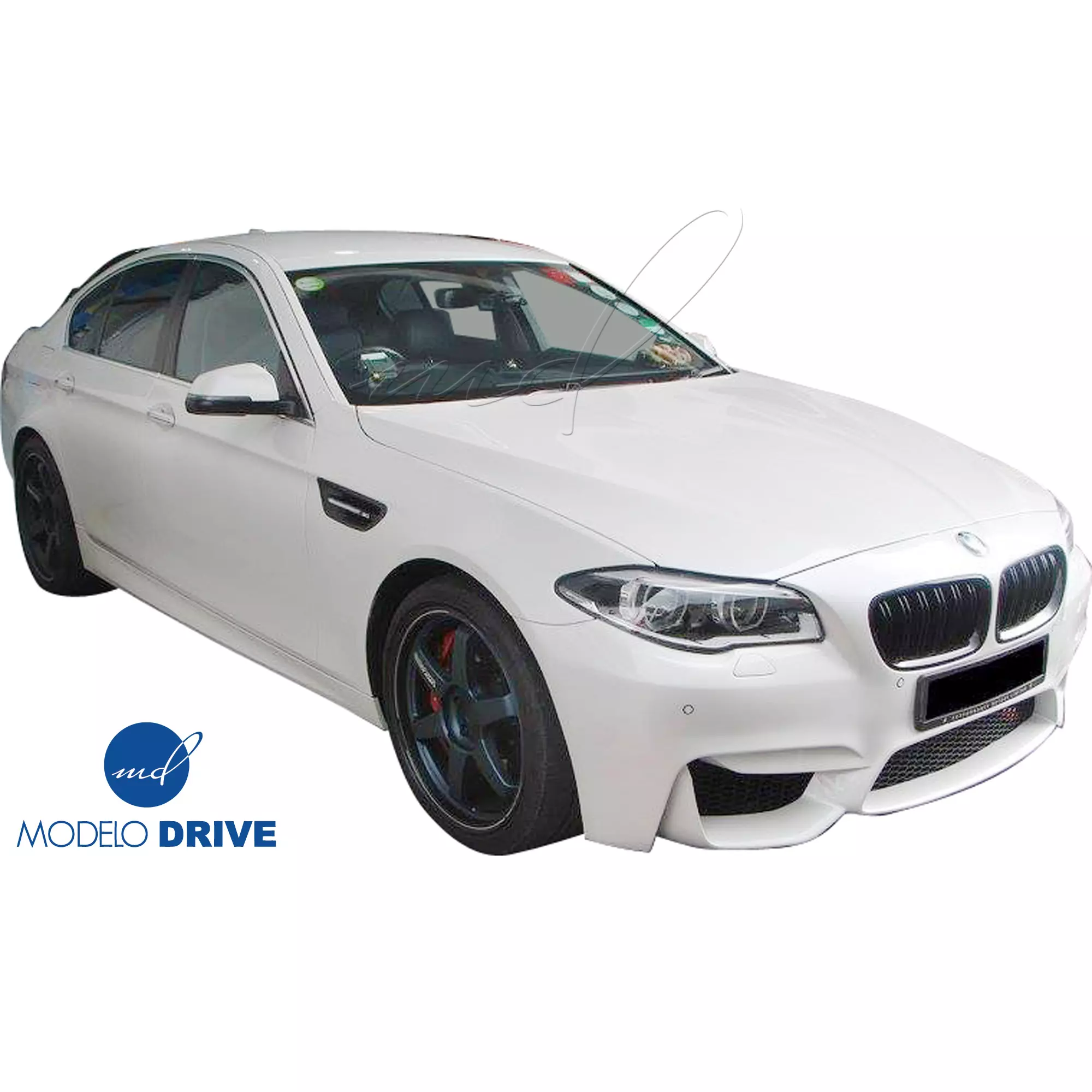 ModeloDrive FRP Type-M4 Style Front Bumper and Lip 2pc > BMW 5-Series F10 2011-2016 > 4dr - Image 6