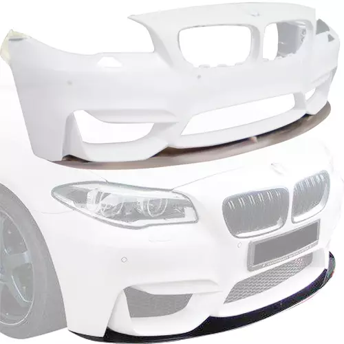 ModeloDrive FRP Type-M4 Style Front Bumper and Lip 2pc > BMW 5-Series F10 2011-2016 > 4dr - Image 9