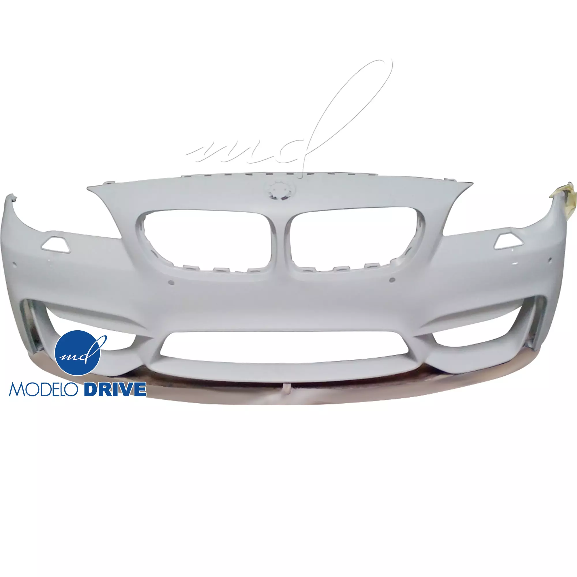 ModeloDrive FRP Type-M4 Style Front Bumper and Lip 2pc > BMW 5-Series F10 2011-2016 > 4dr - Image 4