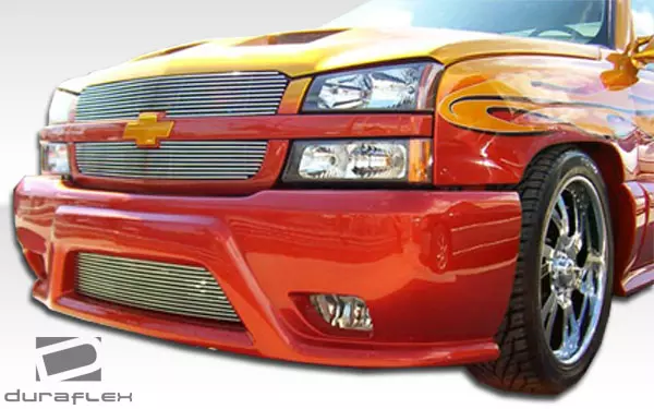 2003-2006 Chevrolet Silverado 2002-2006 Chevrolet Avalanche Duraflex Platinum Front Bumper Cover (w/o cladding) 1 Piece - Image 3