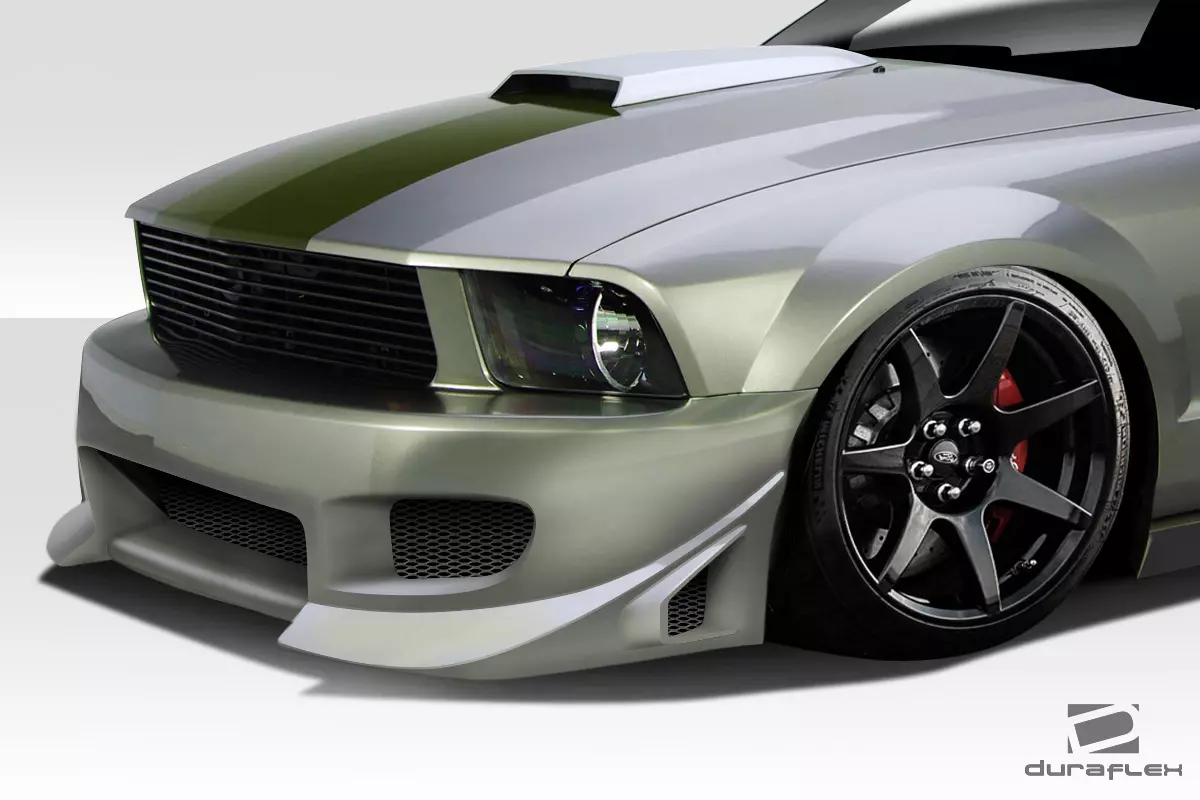 2005-2009 Ford Mustang Duraflex Blits Front Bumper 1 Piece - Image 2