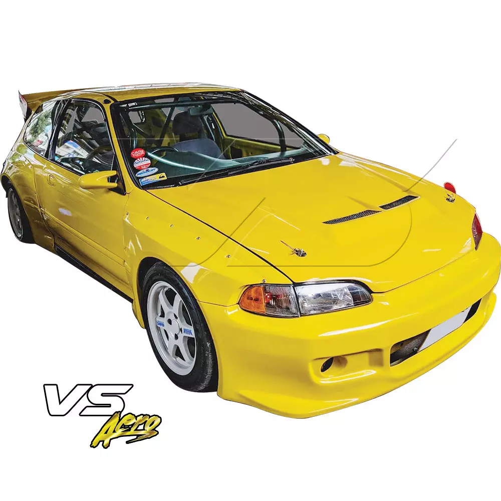VSaero FRP TKYO Wide Body Front Bumper > Honda Civic EG 1992-1995 > 3dr Hatchback - Image 7