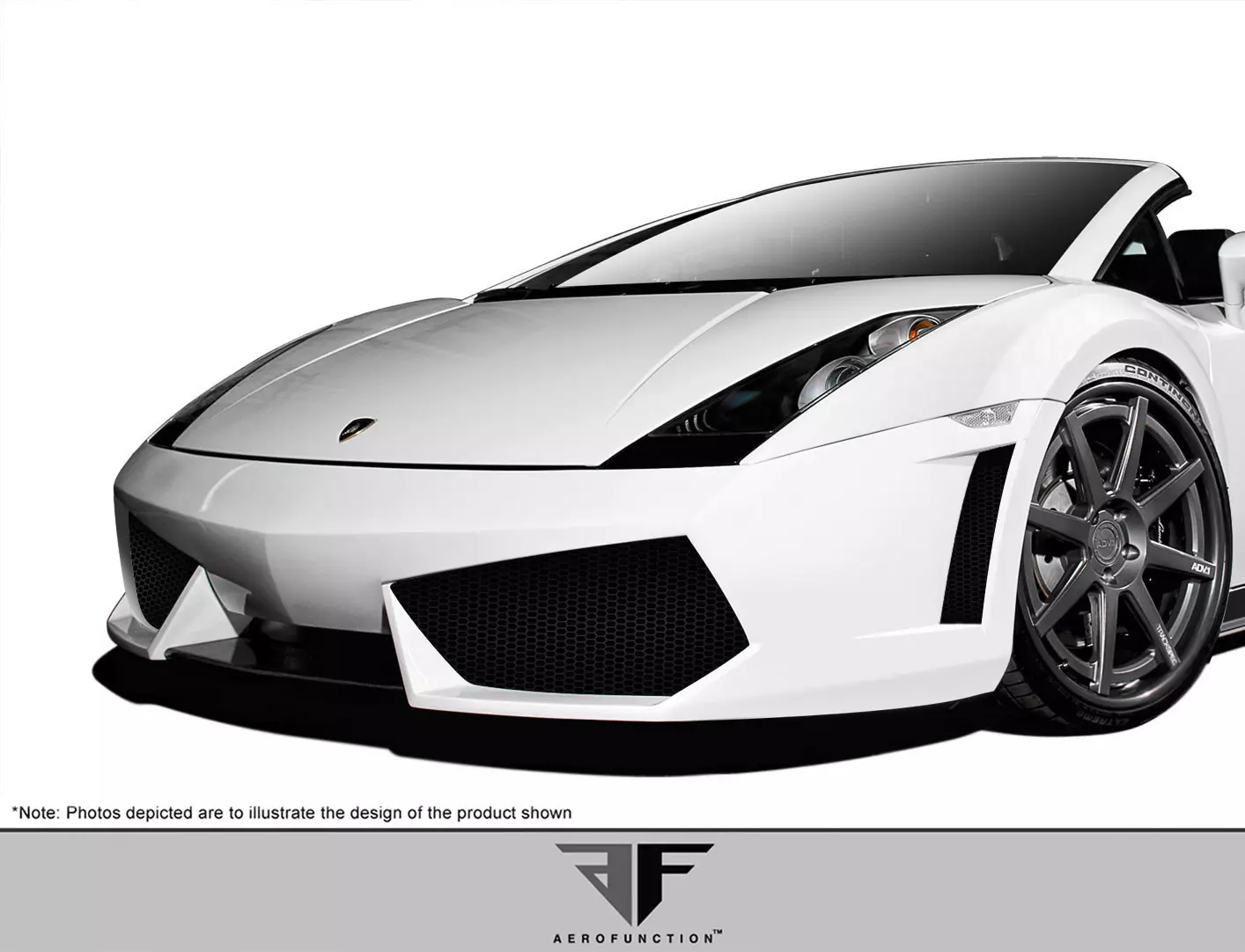 2004-2008 Lamborghini Gallardo AF-1 Wide Body Kit ( GFK ) 9 Piece - Image 3