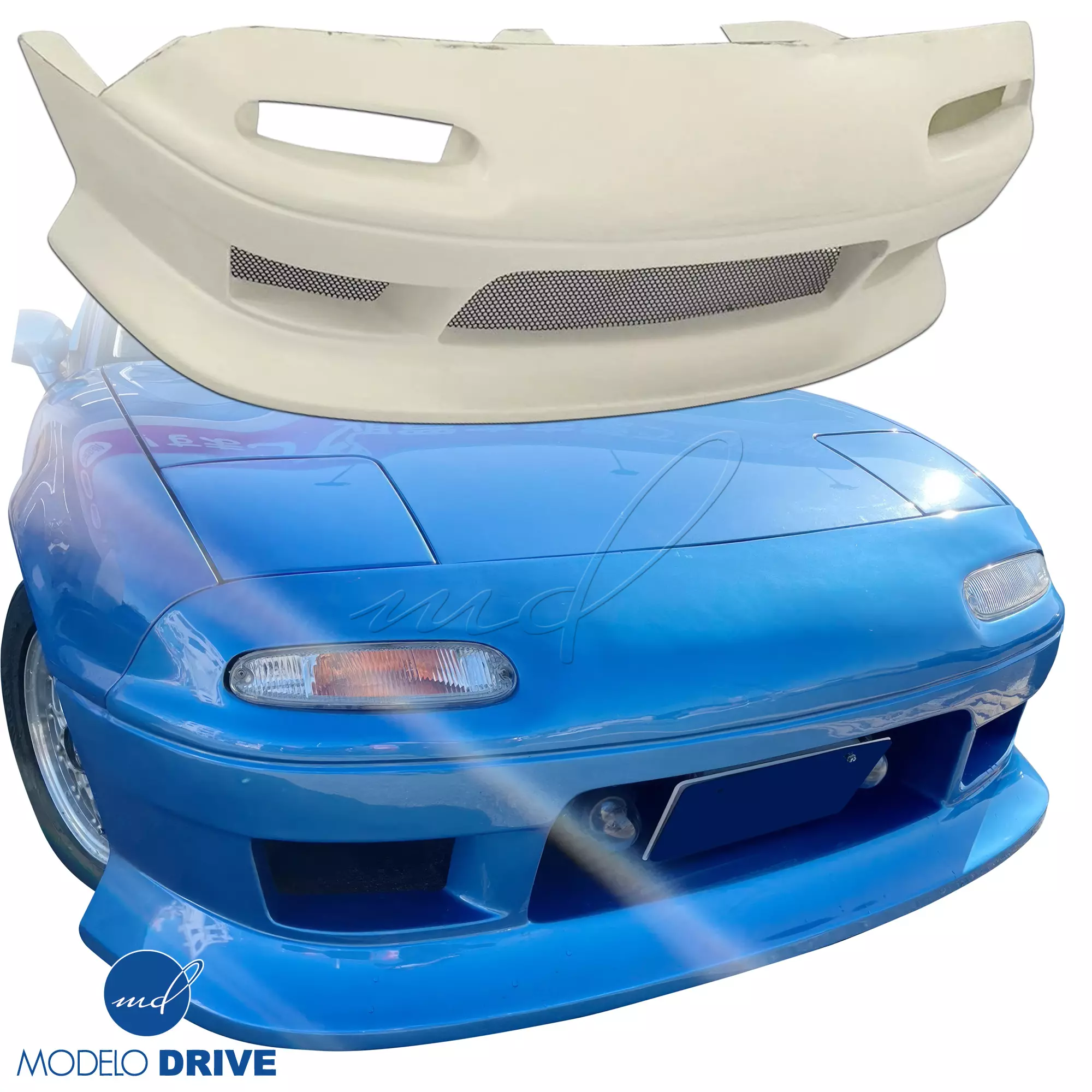ModeloDrive FRP DUC Front Bumper > Mazda Miata (NA) 1990-1996 - Image 13