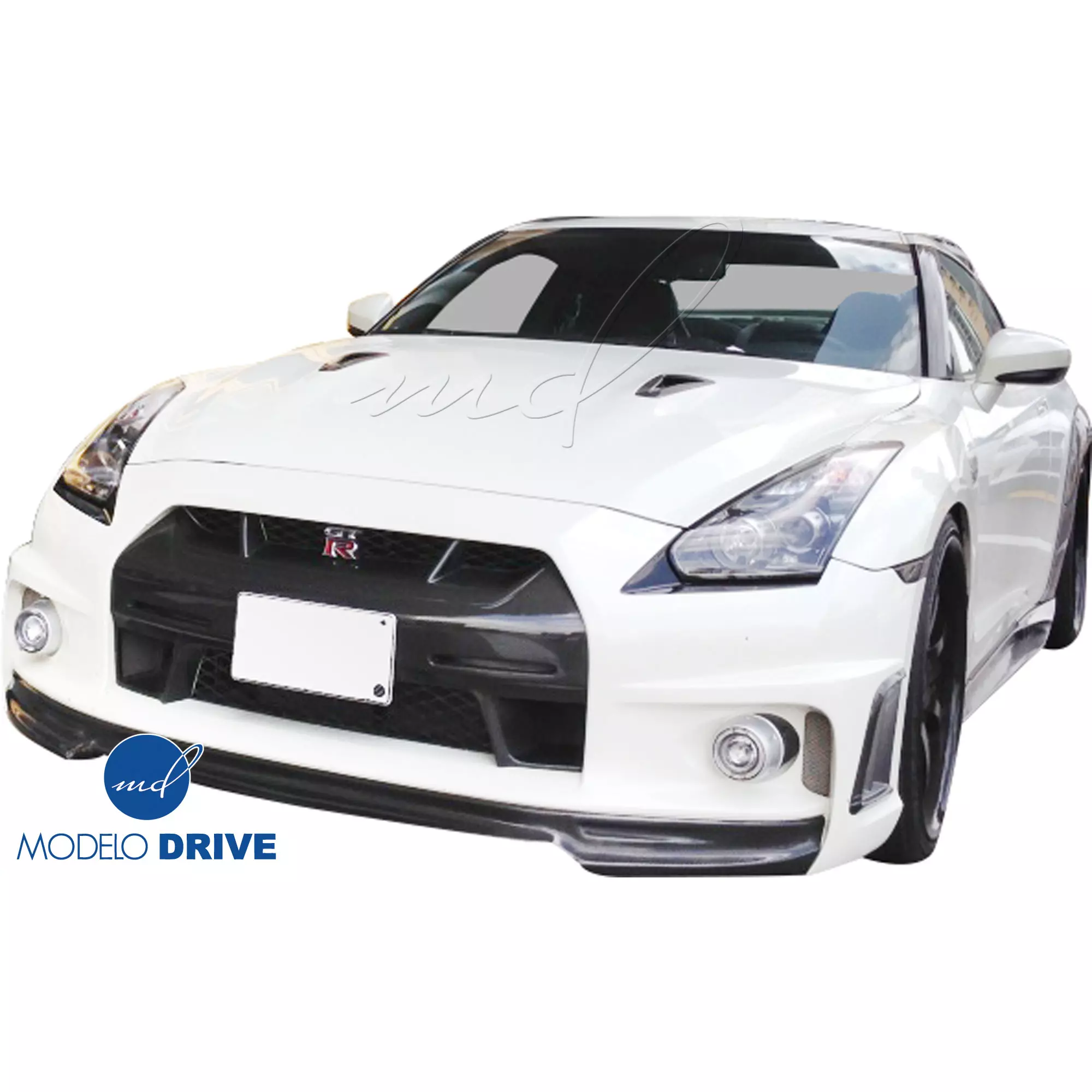 ModeloDrive FRP WAL BISO Front Bumper > Nissan GT-R GTR R35 2009-2015 - Image 5