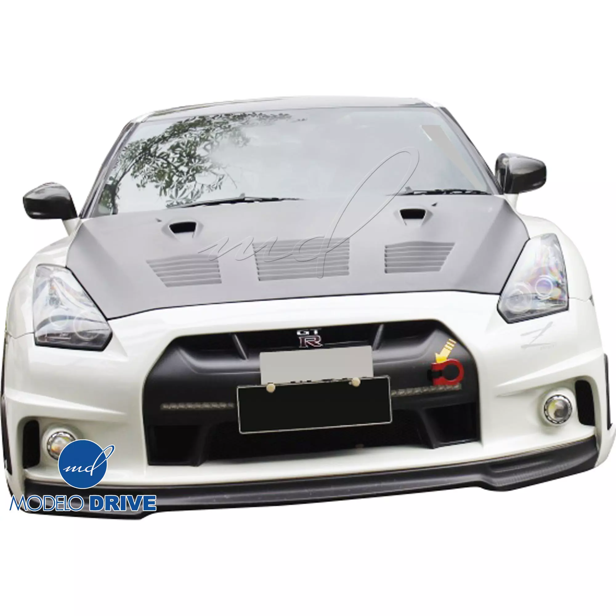 ModeloDrive FRP WAL BISO Front Bumper > Nissan GT-R GTR R35 2009-2015 - Image 11