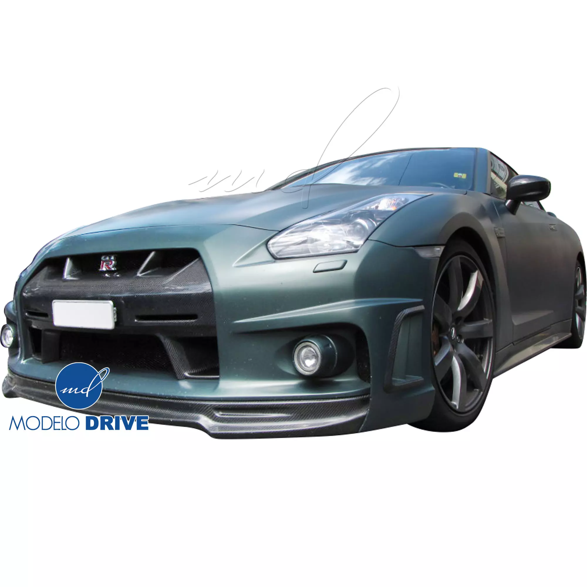 ModeloDrive FRP WAL BISO Front Bumper > Nissan GT-R GTR R35 2009-2015 - Image 13