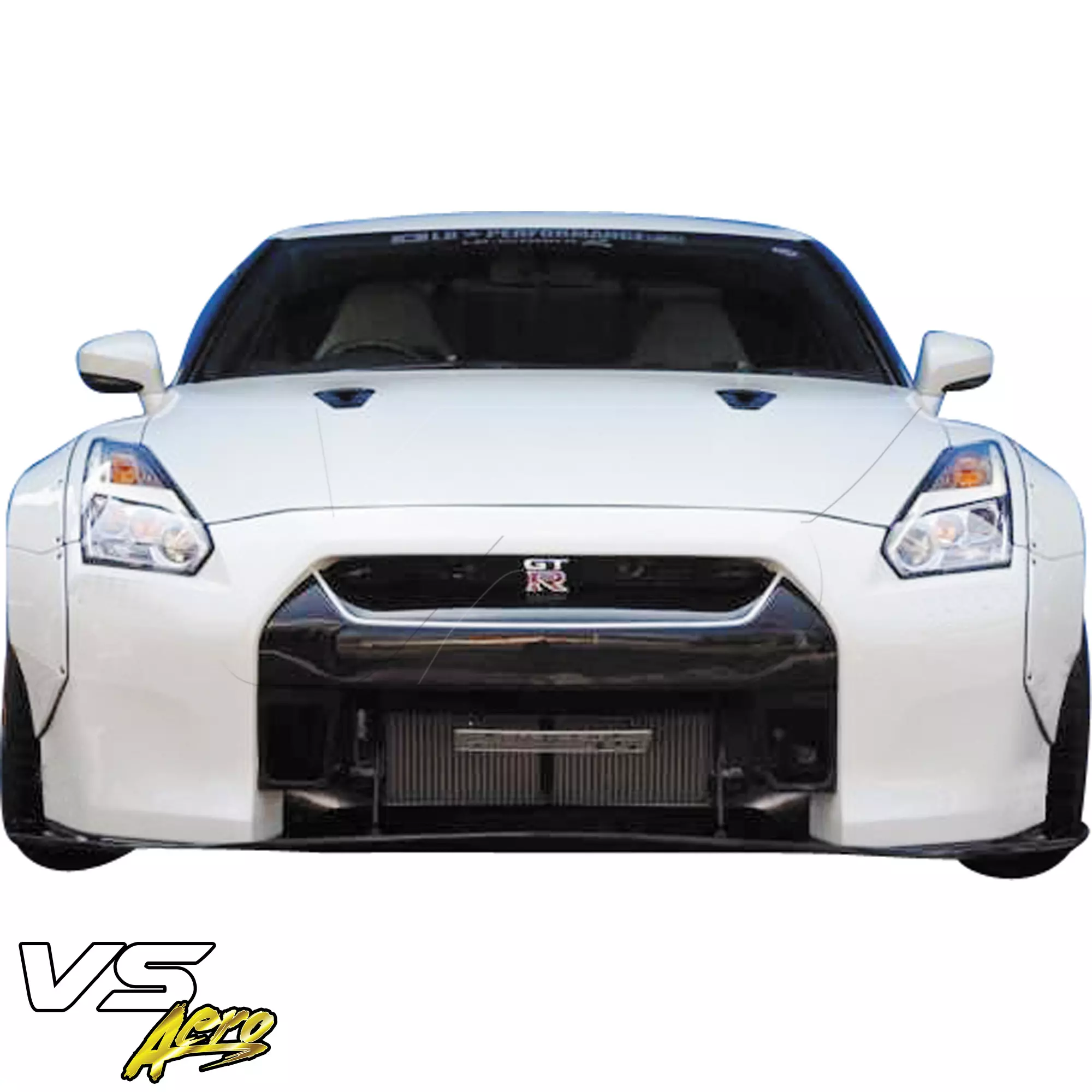 VSaero FRP LBPE v1 Wide Body Front Bumper w Lip > Nissan GT-R GTR R35 2009-2017 - Image 7