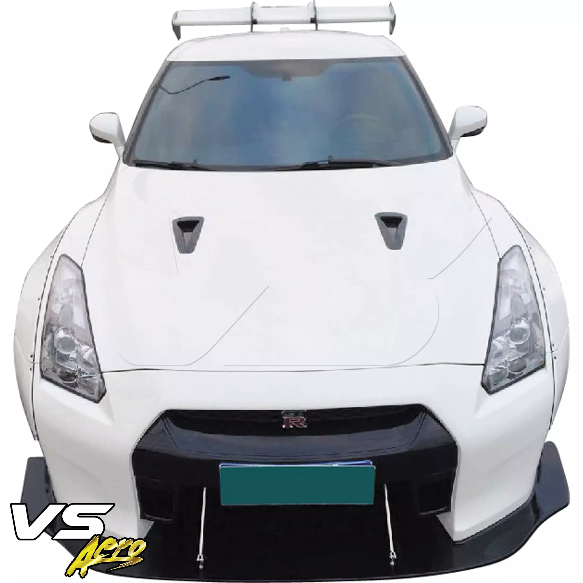 VSaero FRP LBPE v1 Wide Body Front Bumper w Lip > Nissan GT-R GTR R35 2009-2017 - Image 8