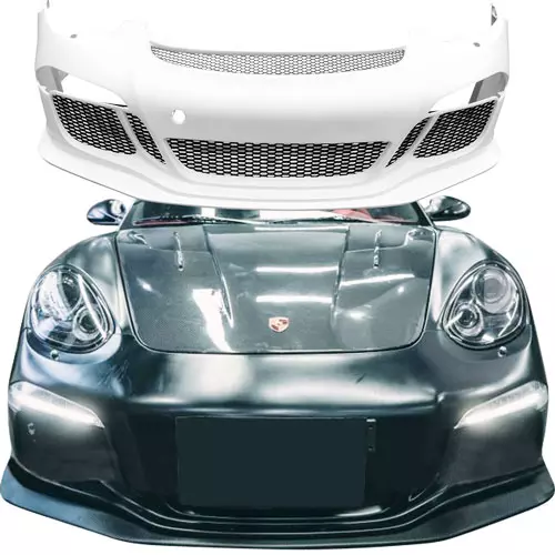 ModeloDrive FRP GT3-Z Front Bumper > Porsche Boxster (987) 2009-2012 - Image 1