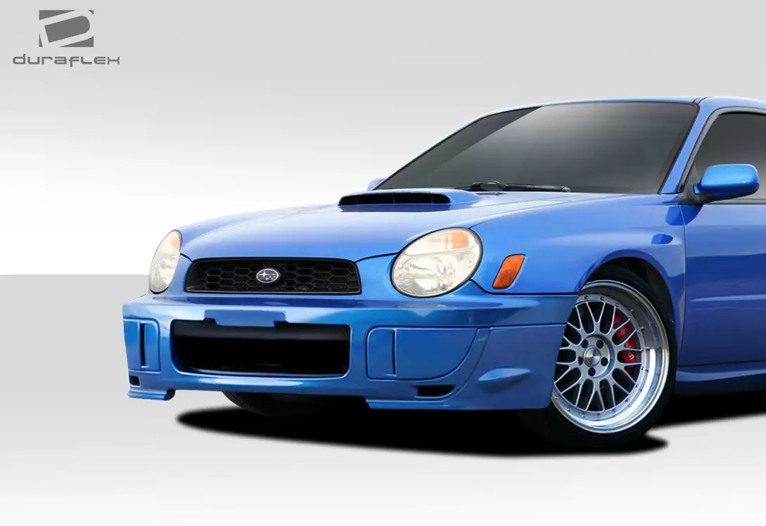 2002-2003 Subaru Impreza WRX STI Duraflex STI Look Front Bumper Cover 1 Piece - Image 2
