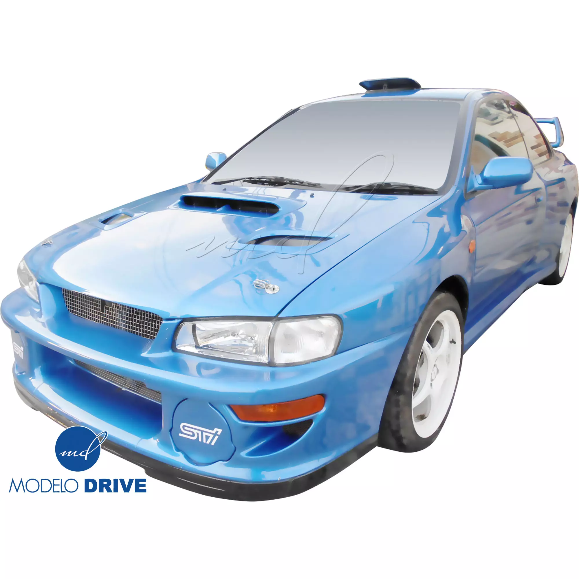 ModeloDrive FRP LS WRC 00 Front Bumper w Caps 3pc > Subaru Impreza (GC8) 1993-2001 > 2/4dr - Image 2