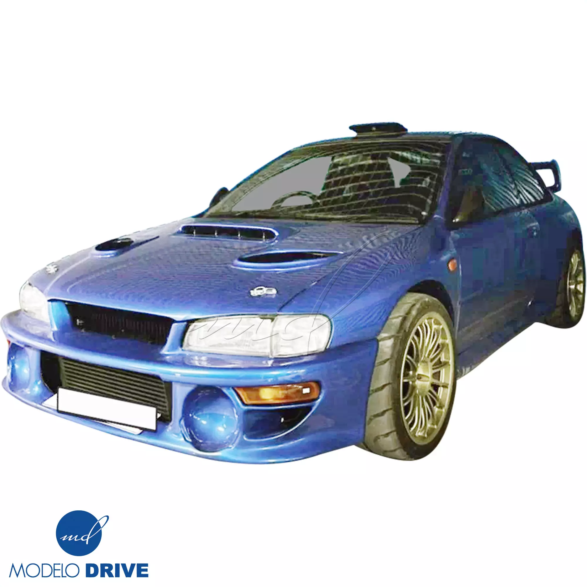 ModeloDrive FRP LS WRC 00 Front Bumper w Caps 3pc > Subaru Impreza (GC8) 1993-2001 > 2/4dr - Image 5