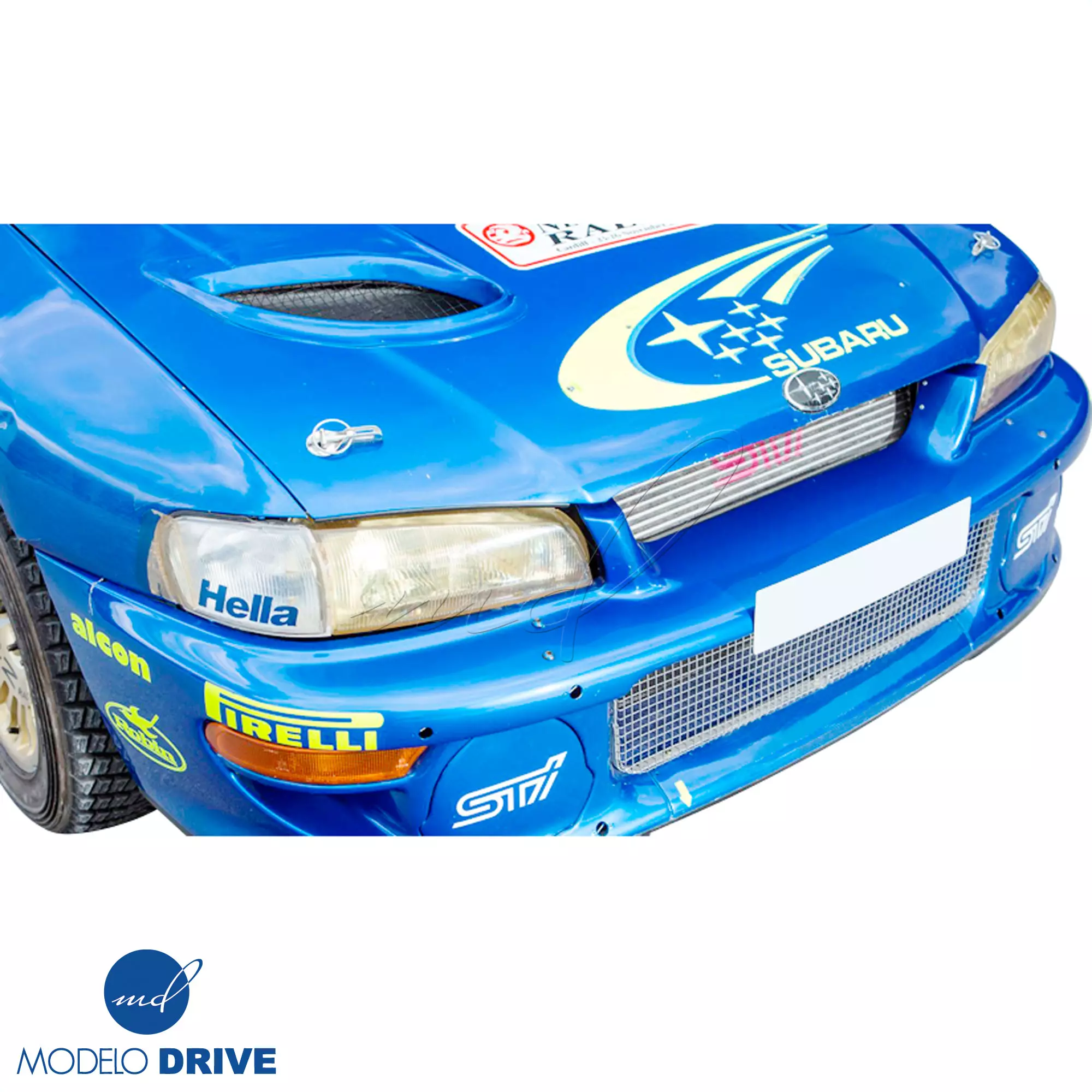ModeloDrive FRP LS WRC 00 Front Bumper w Caps 3pc > Subaru Impreza (GC8) 1993-2001 > 2/4dr - Image 6