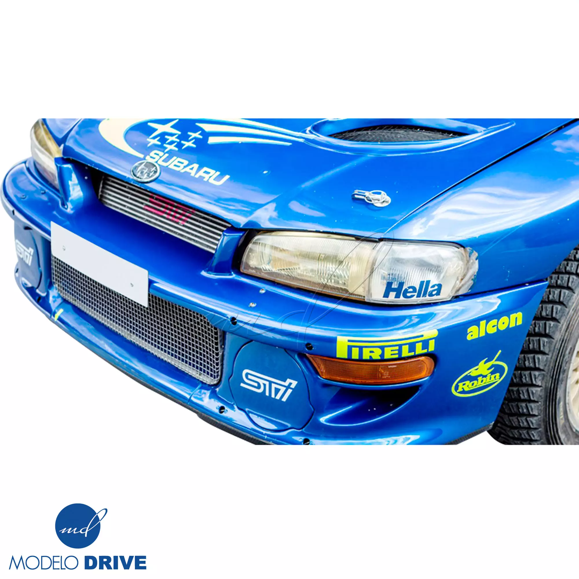 ModeloDrive FRP LS WRC 00 Front Bumper w Caps 3pc > Subaru Impreza (GC8) 1993-2001 > 2/4dr - Image 7