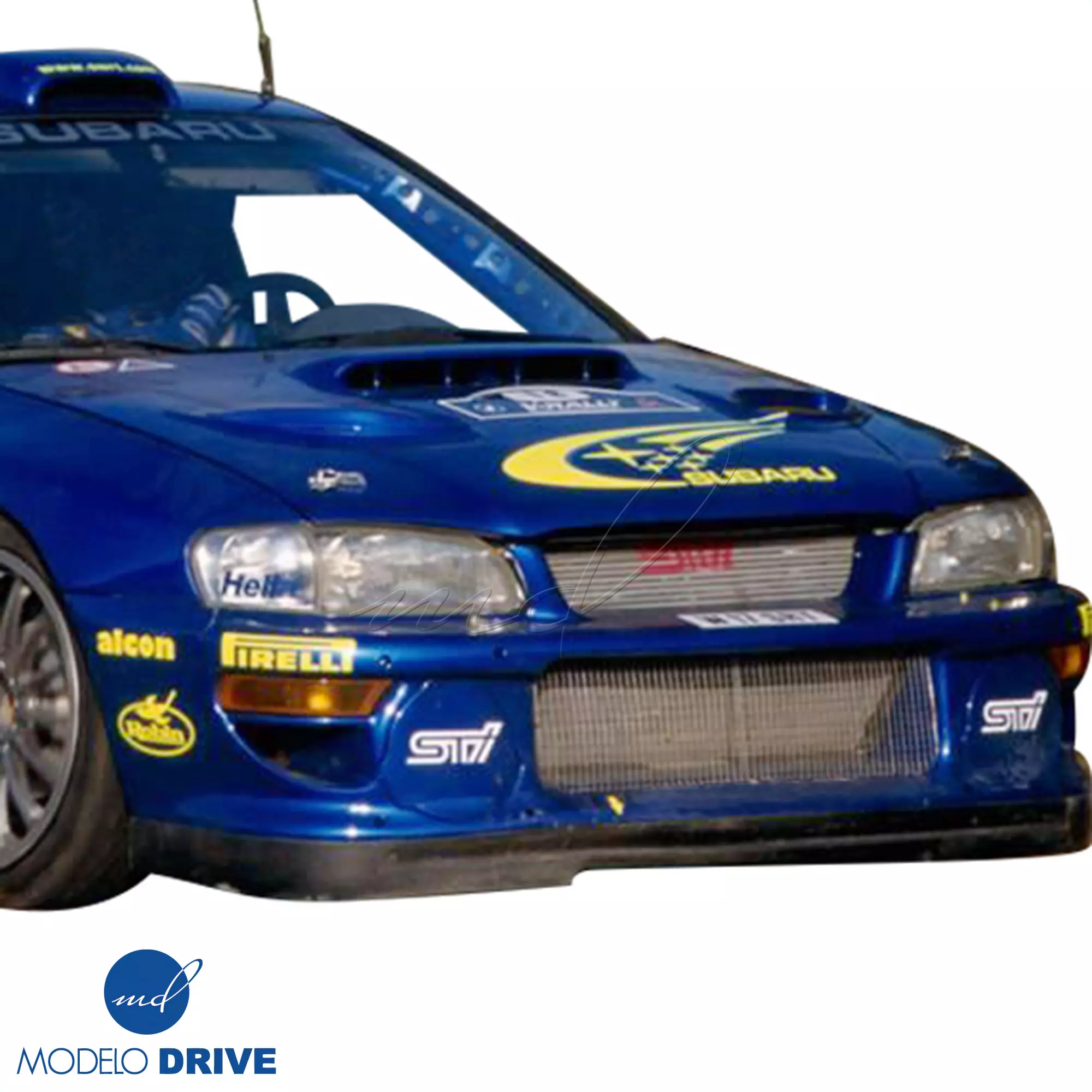 ModeloDrive FRP LS WRC 00 Front Bumper w Caps 3pc > Subaru Impreza (GC8) 1993-2001 > 2/4dr - Image 8