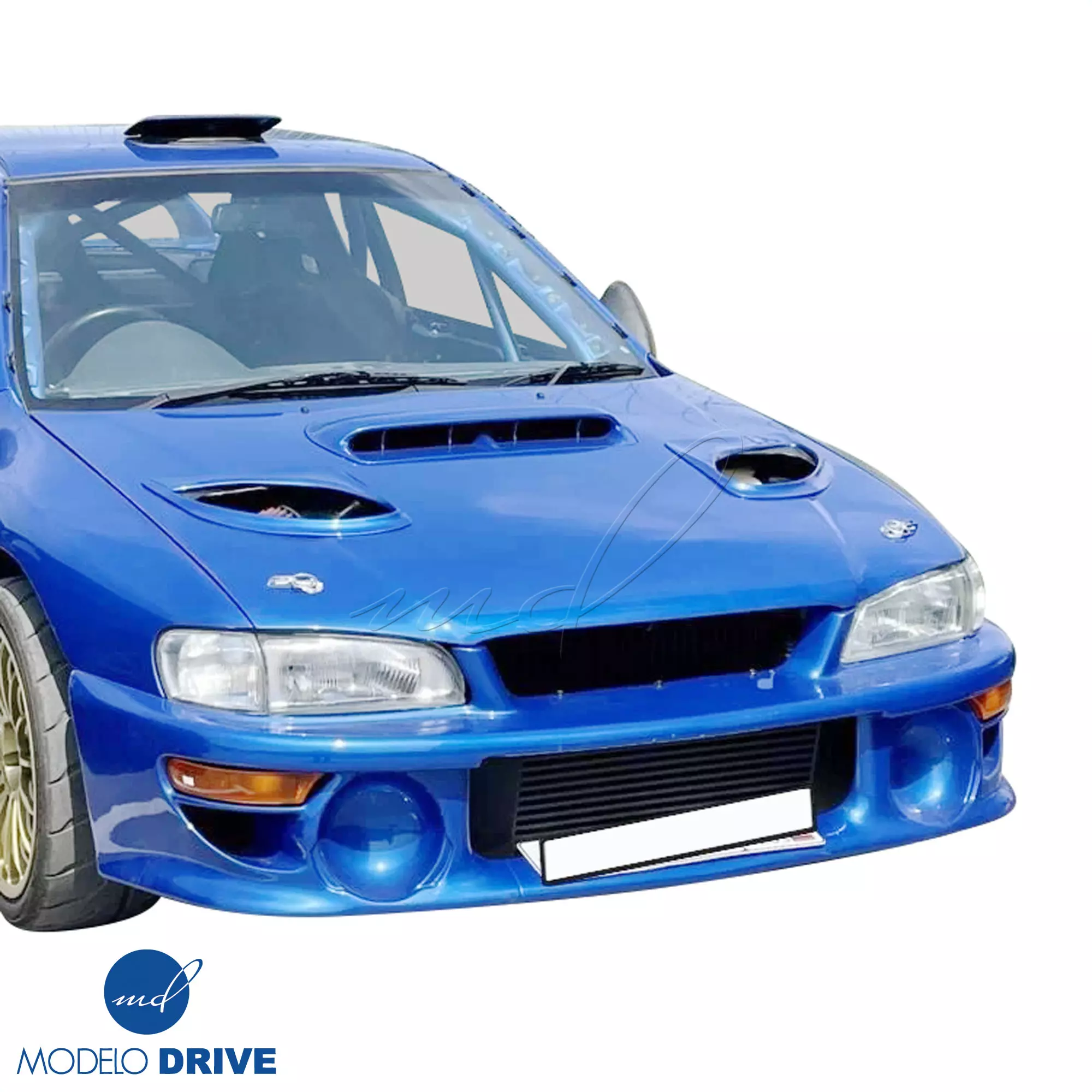 ModeloDrive FRP LS WRC 00 Front Bumper w Caps 3pc > Subaru Impreza (GC8) 1993-2001 > 2/4dr - Image 9