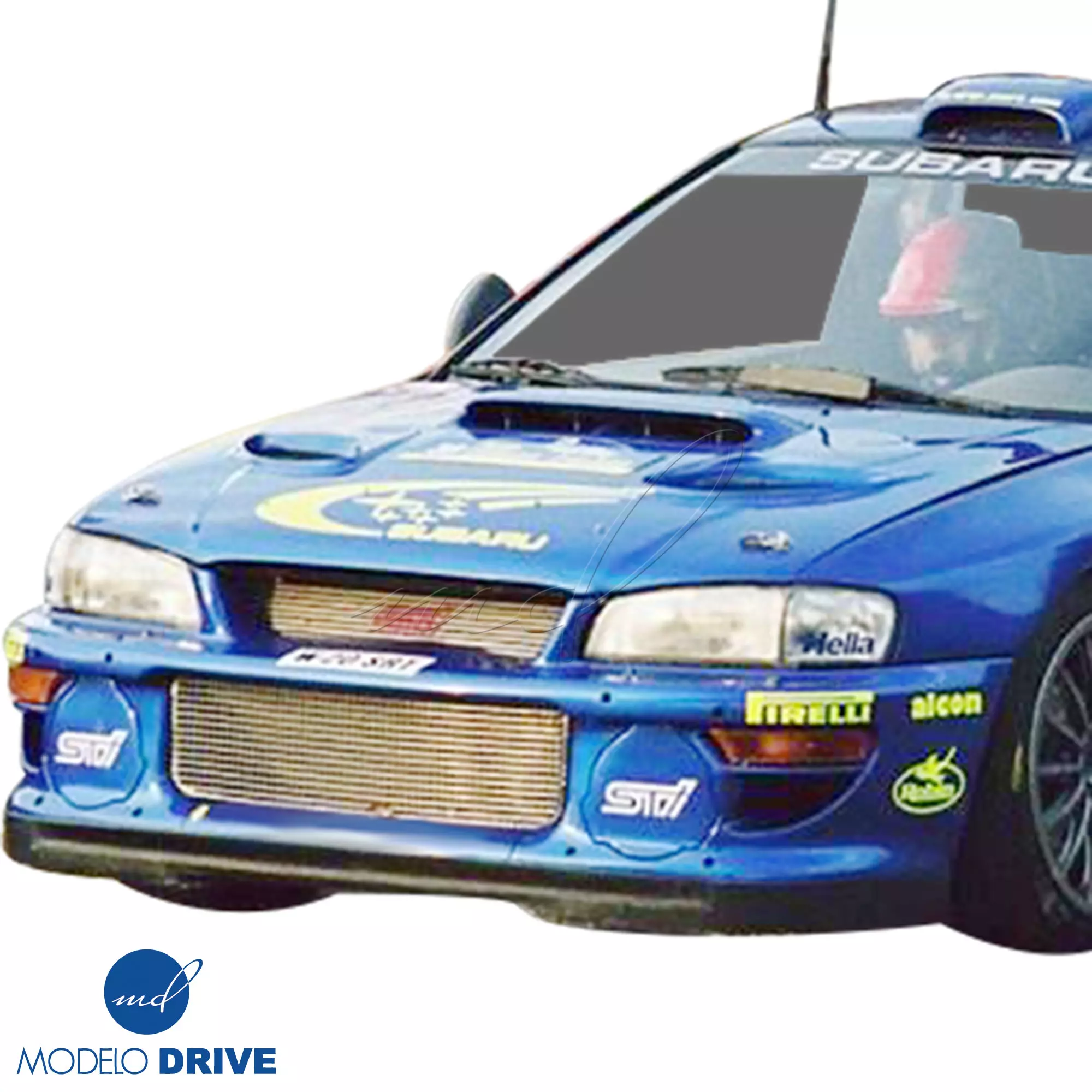 ModeloDrive FRP LS WRC 00 Front Bumper w Caps 3pc > Subaru Impreza (GC8) 1993-2001 > 2/4dr - Image 13