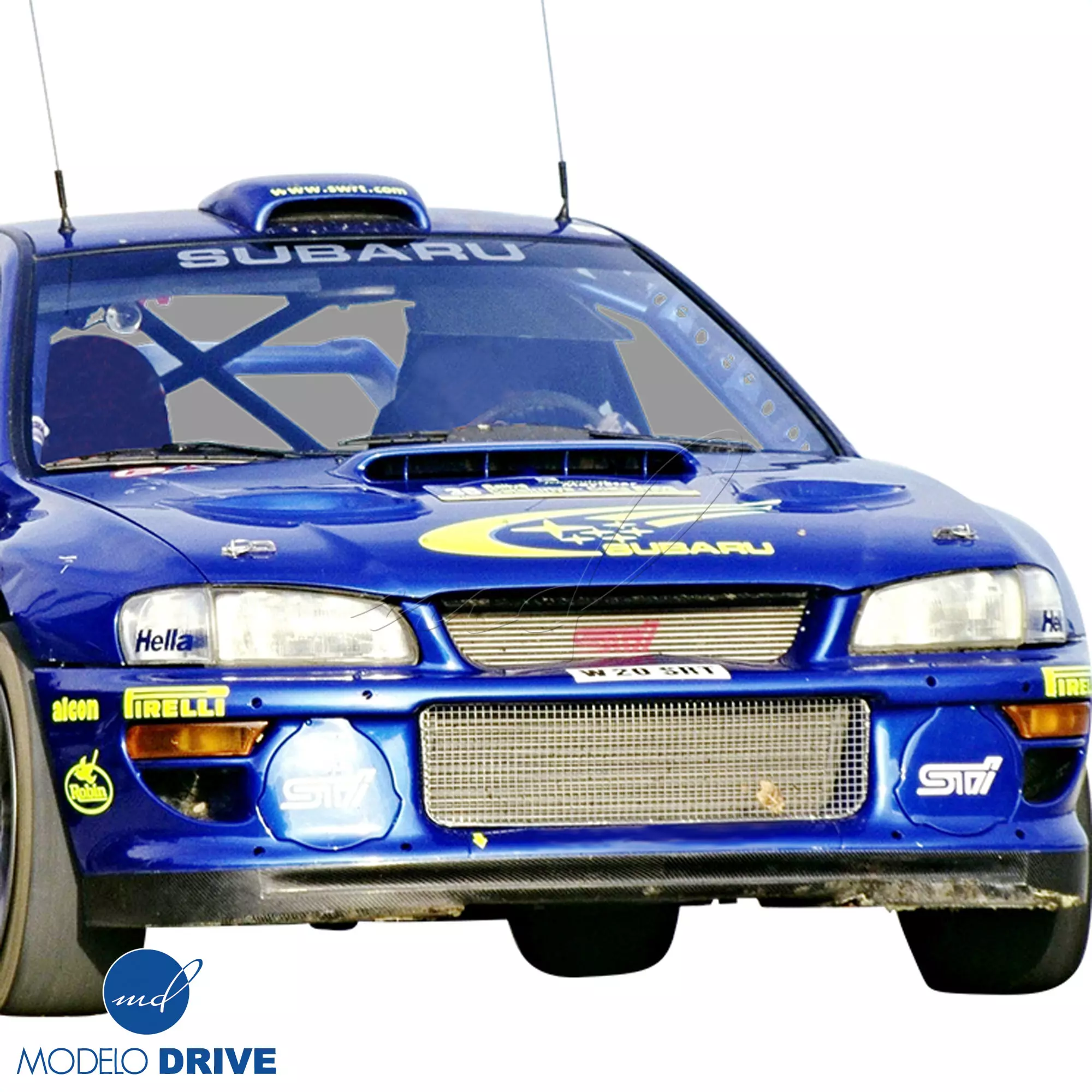 ModeloDrive FRP LS WRC 00 Front Bumper w Caps 3pc > Subaru Impreza (GC8) 1993-2001 > 2/4dr - Image 14