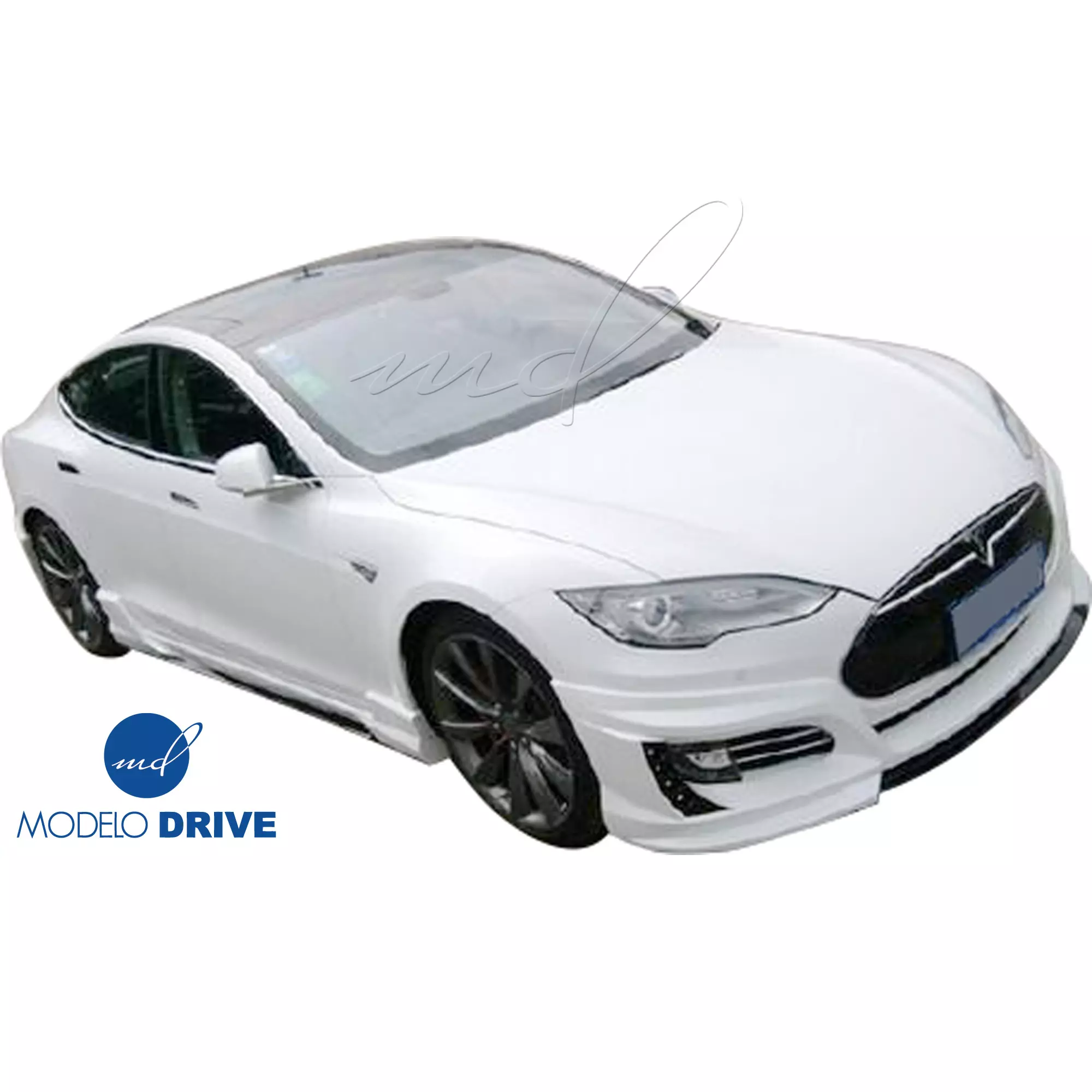 ModeloDrive FRP KKR Front Lip Valance > Tesla Model S 2012-2015 - Image 4