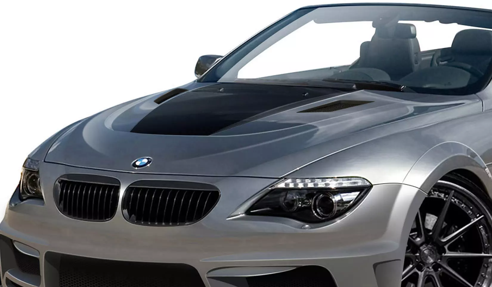 2004-2010 BMW 6 Series M6 E63 E64 2DR Convertible AF-2 Hood ( GFK ) 1 Piece - Image 1