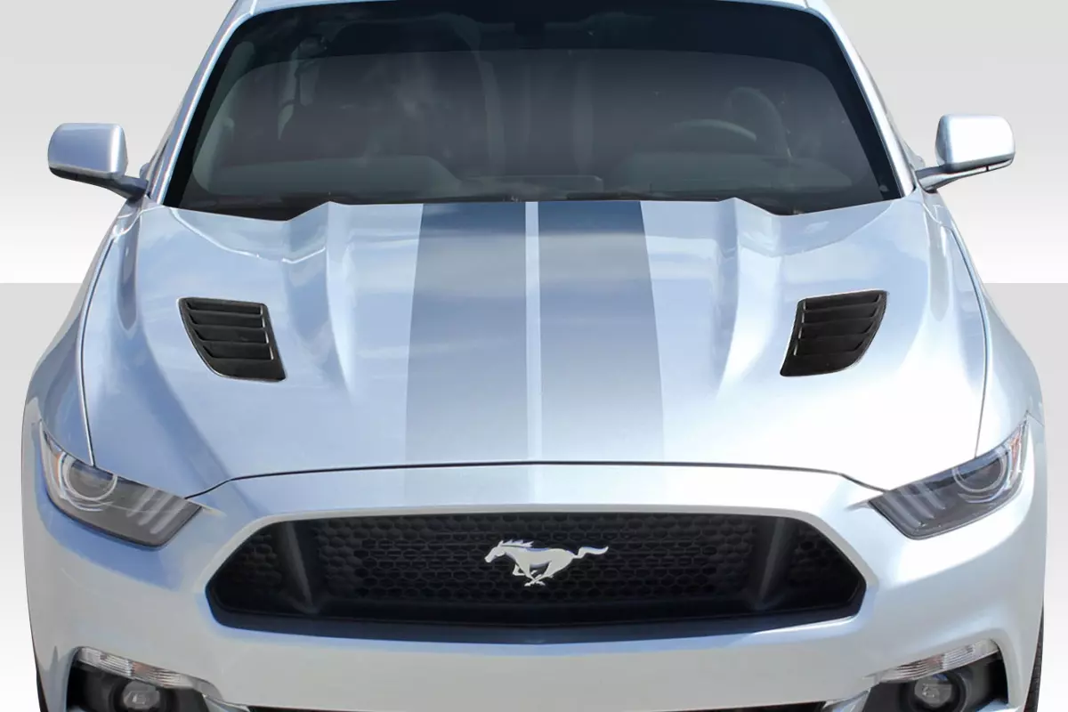 2015-2017 Ford Mustang Duraflex R-Spec Hood Vents 2 Piece - Image 1