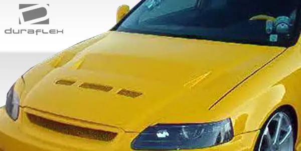 1999-2000 Honda Civic Duraflex Predator Hood 1 Piece - Image 5