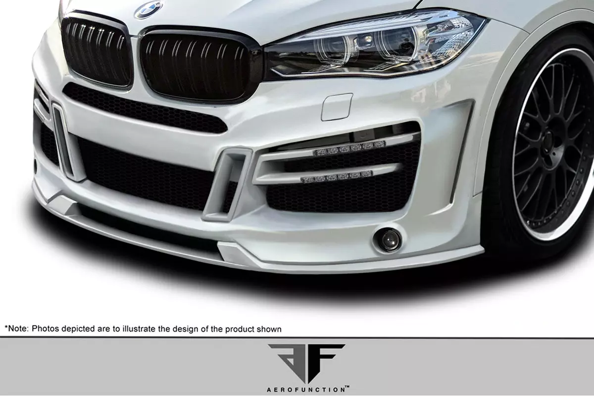 2015-2019 BMW X6 F16 / X6M F86 AF-1 Front Lip Splitter ( GFK ) 1 Piece - Image 2