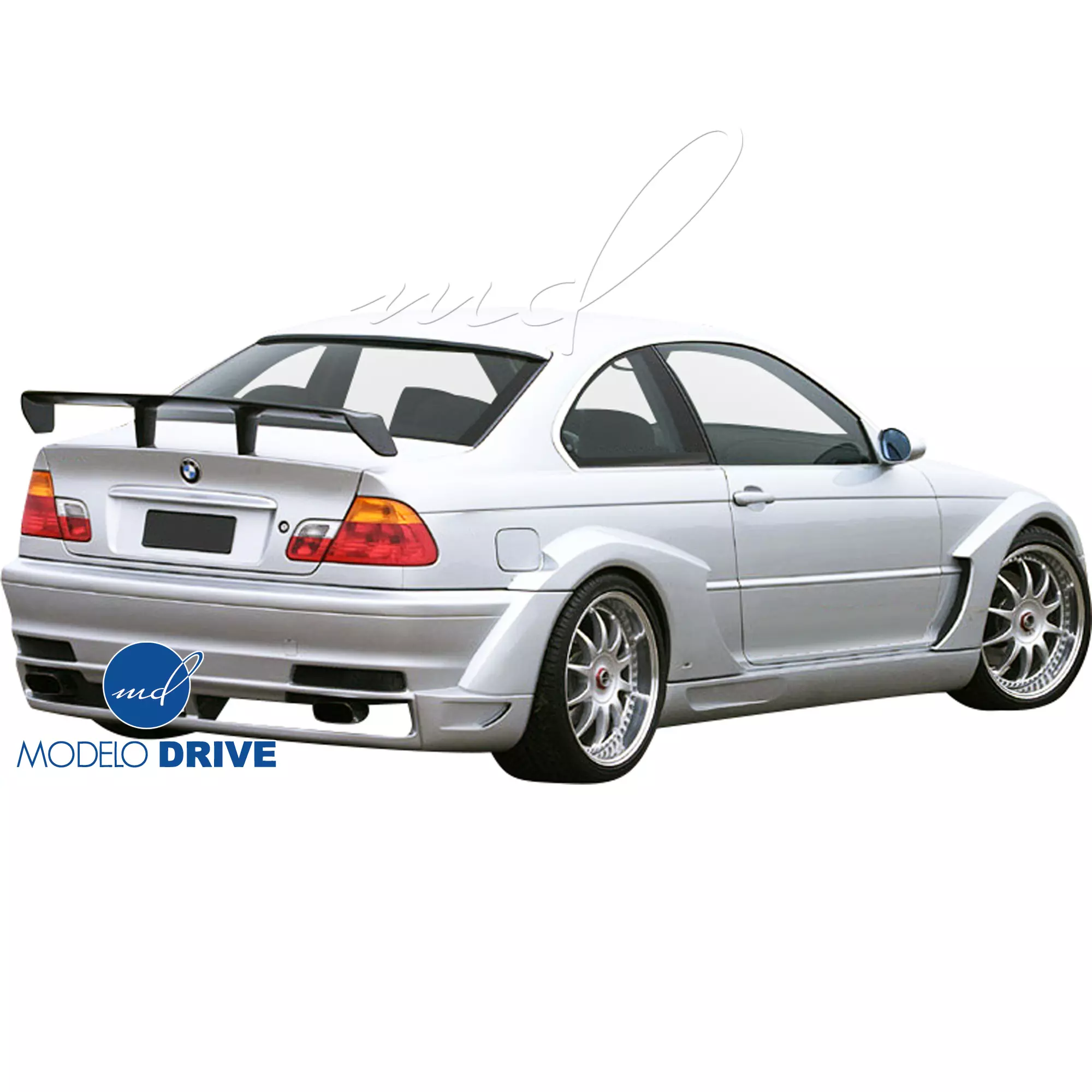 ModeloDrive FRP LDES Wide Body Kit 8pc > BMW 3-Series E46 1999-2005 > 2dr - Image 2