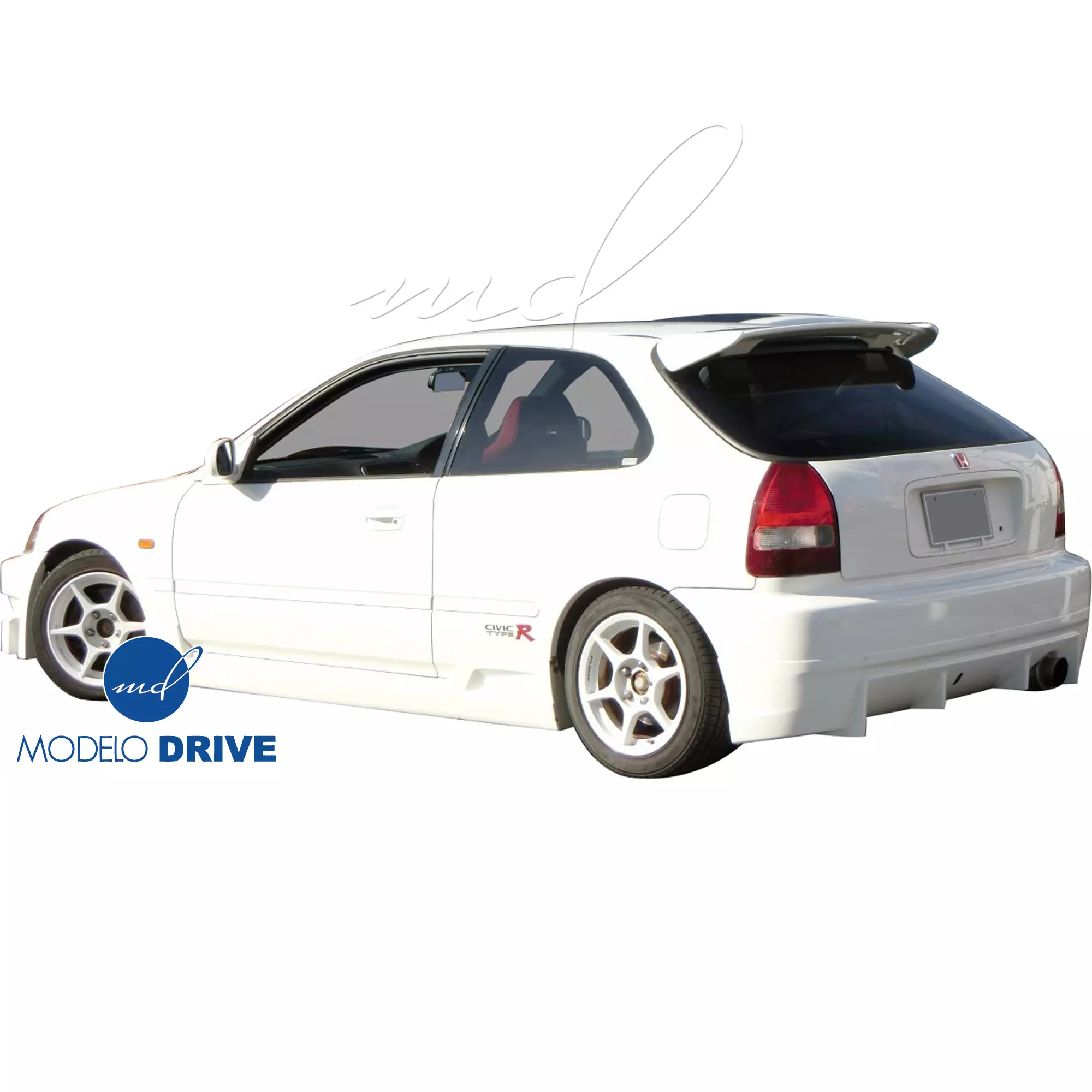 ModeloDrive FRP BCLU Body Kit 4pc > Honda Civic EK9 1996-1998 > 3-Door Hatch - Image 16