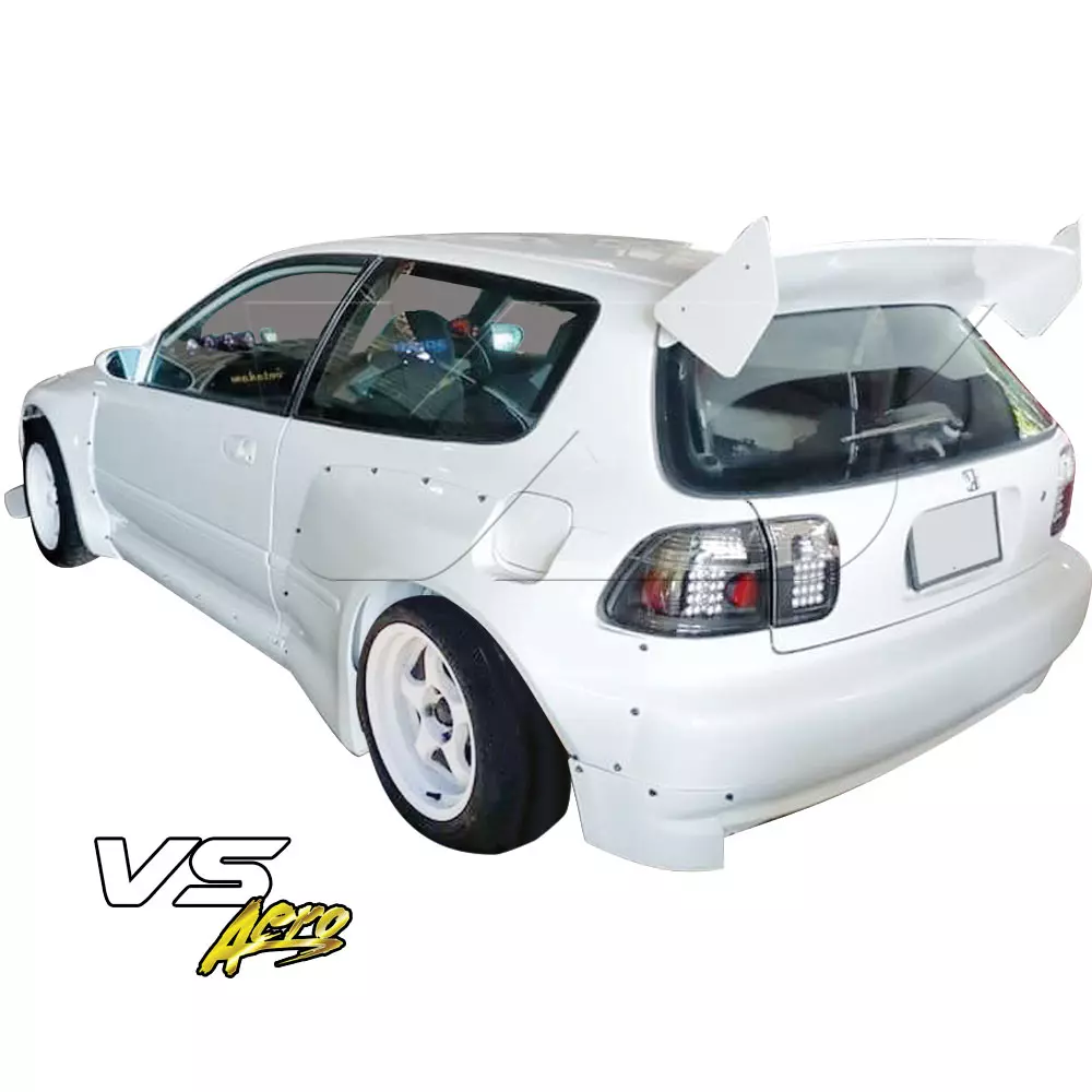 VSaero FRP TKYO Wide Body Rear Bumper Add-ons > Honda Civic EG 1992-1995 > 3dr Hatchback - Image 2