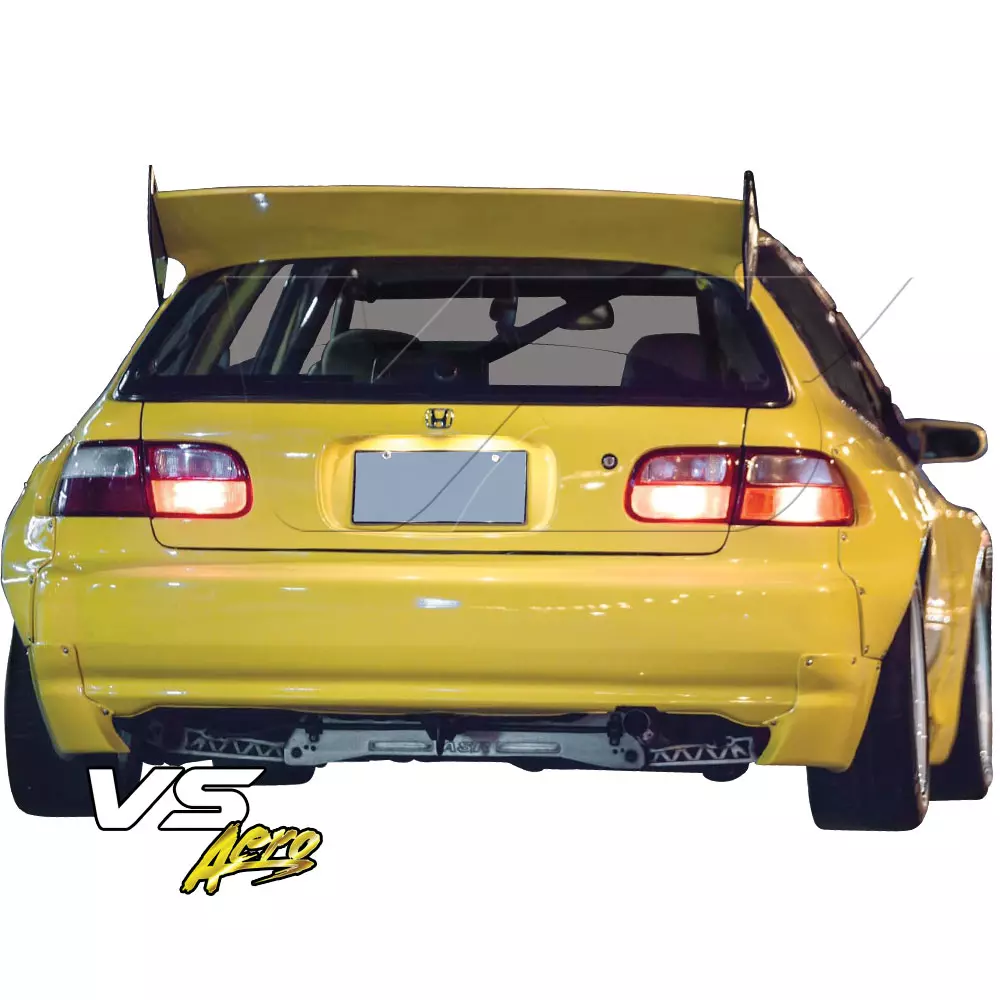 VSaero FRP TKYO Wide Body Rear Bumper Add-ons > Honda Civic EG 1992-1995 > 3dr Hatchback - Image 3
