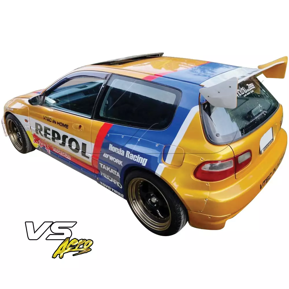 VSaero FRP TKYO Wide Body Rear Bumper Add-ons > Honda Civic EG 1992-1995 > 3dr Hatchback - Image 33