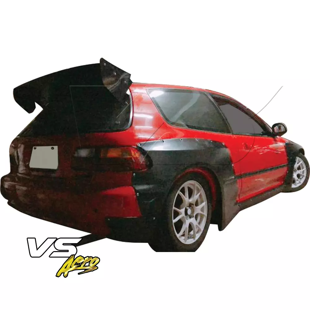 VSaero FRP TKYO Wide Body Rear Bumper Add-ons > Honda Civic EG 1992-1995 > 3dr Hatchback - Image 35