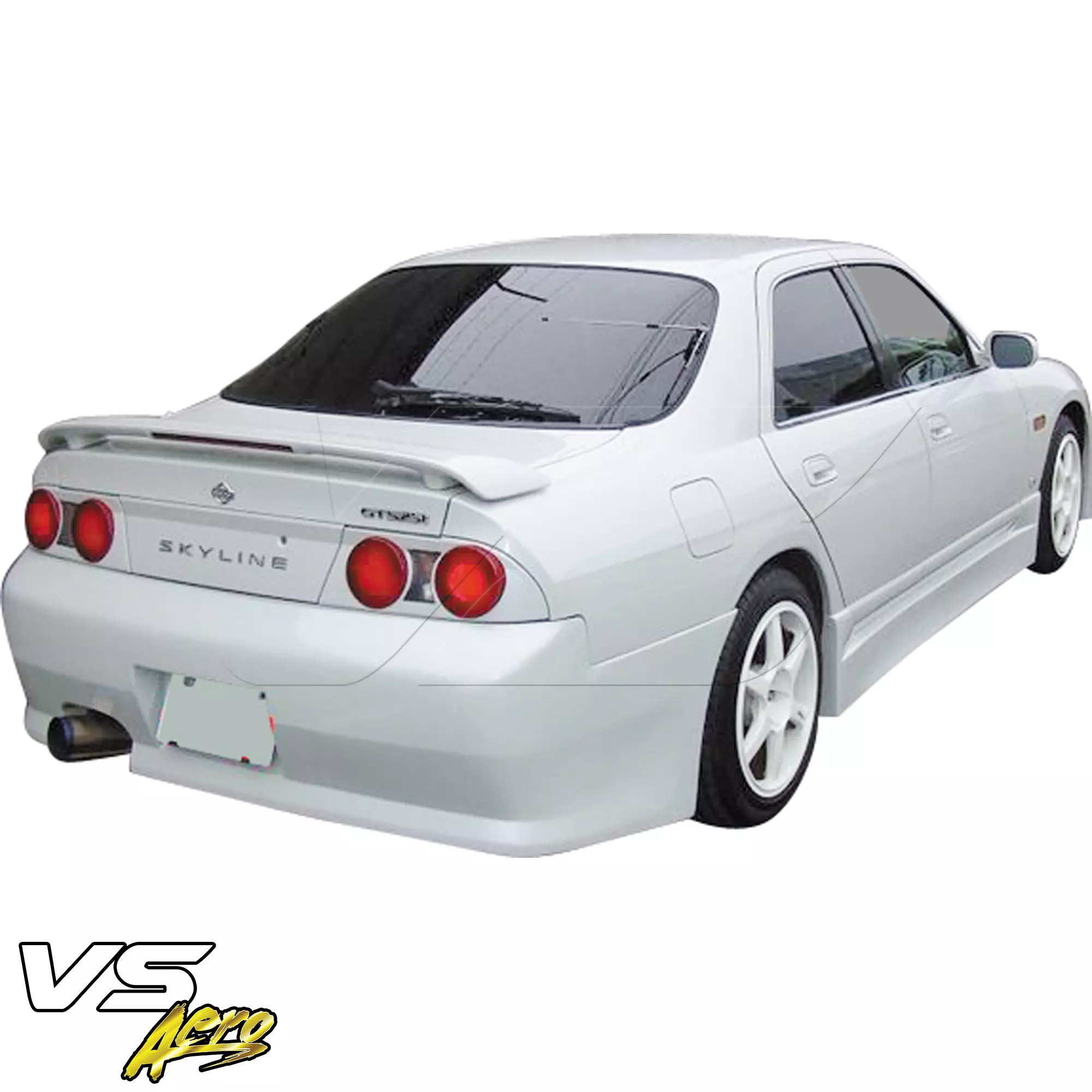 VSaero FRP FKON Rear Bumper > Nissan Skyline R33 GTS 1995-1998 > 4dr Sedan - Image 3