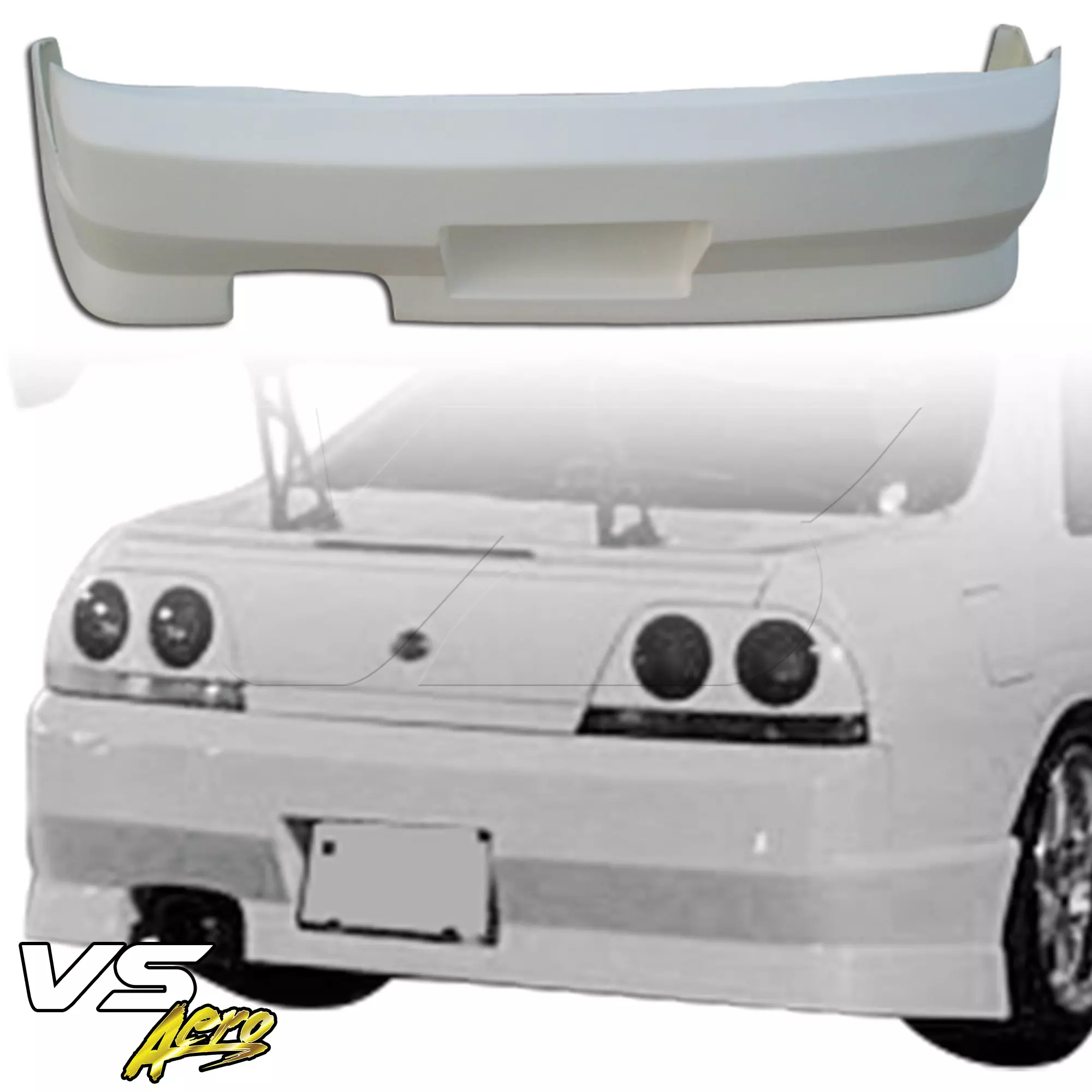VSaero FRP FKON Rear Bumper > Nissan Skyline R33 GTS 1995-1998 > 2dr Coupe - Image 4