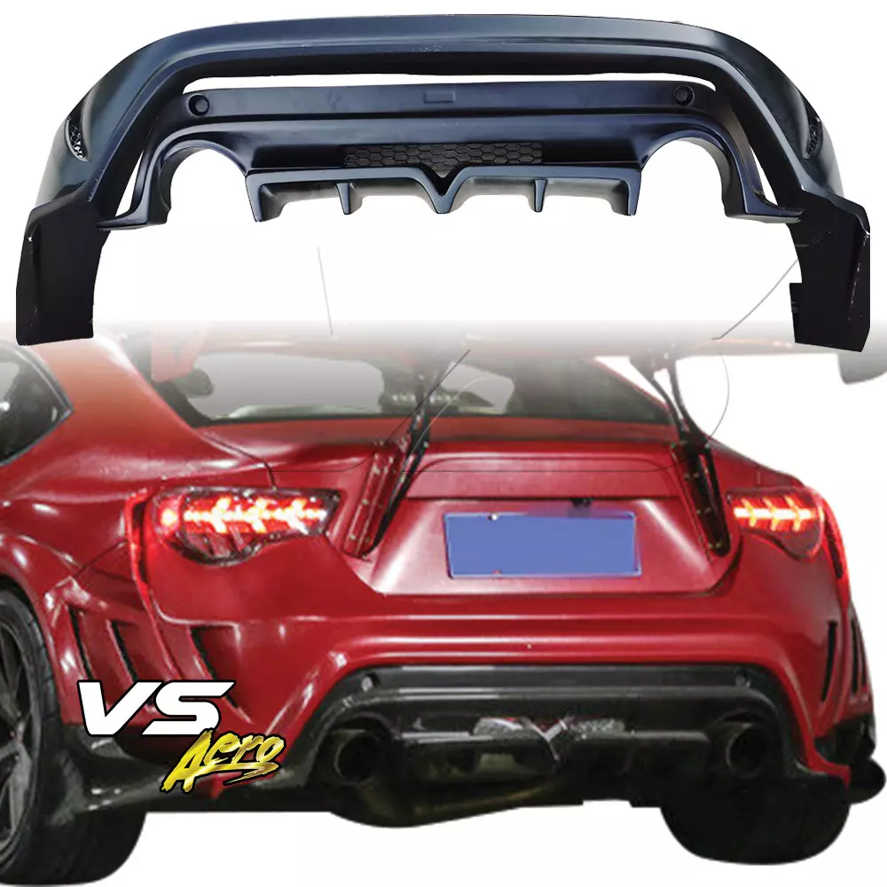 VSaero FRP VAR Wide Body Rear Bumper 2pc > Subaru BRZ ZN6 2013-2020 - Image 4