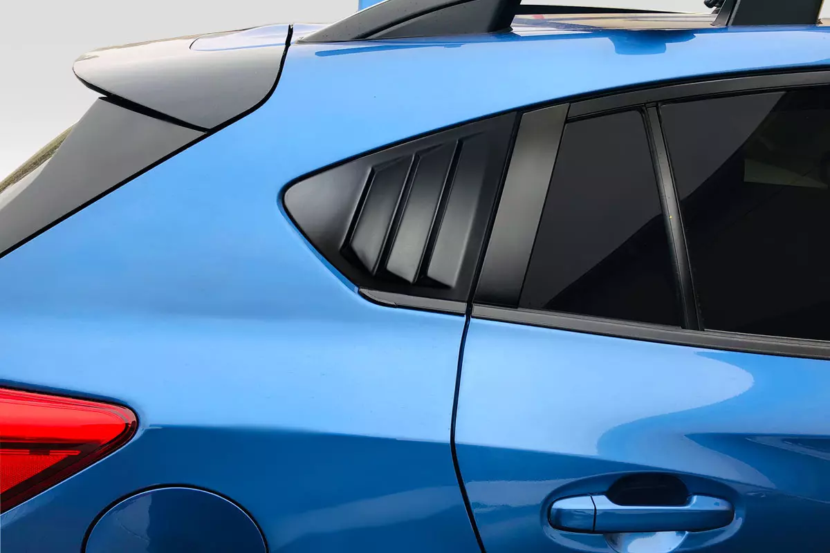 2018-2023 Subaru XV Crosstrek Duraflex Fennec Outdoors Edition Rear Window Scoops 2 Piece - Image 1