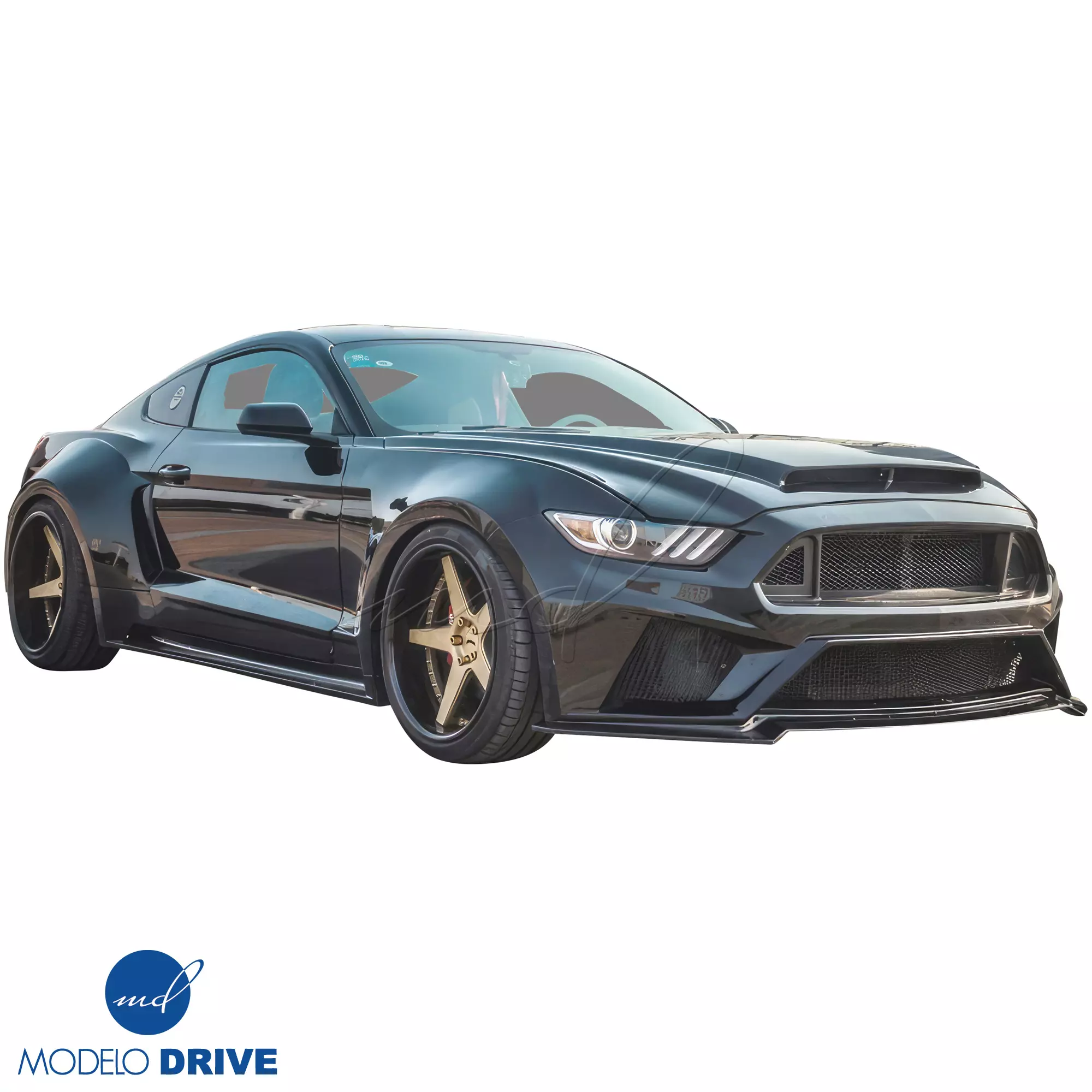 ModeloDrive FRP RTSS Wide Body Side Skirts > Ford Mustang 2015-2020 - Image 2