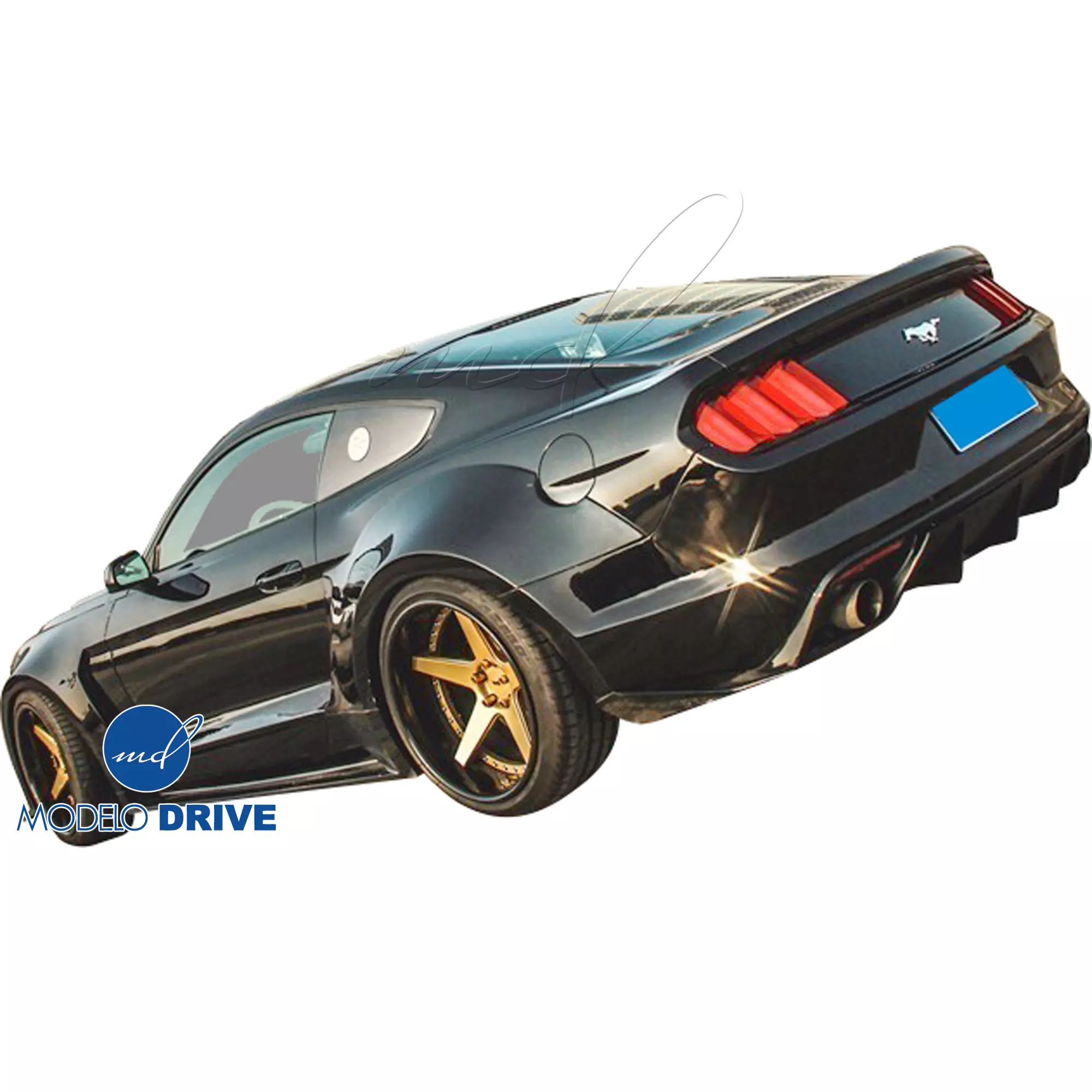ModeloDrive FRP RTSS Wide Body Side Skirts > Ford Mustang 2015-2020 - Image 3