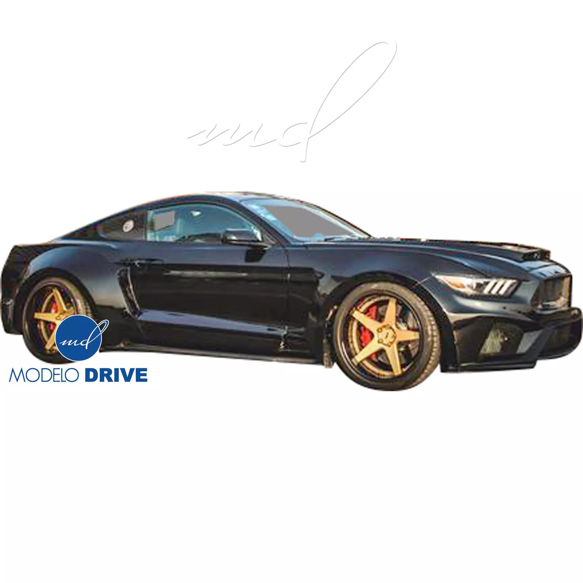 ModeloDrive FRP RTSS Wide Body Side Skirts > Ford Mustang 2015-2020 - Image 14