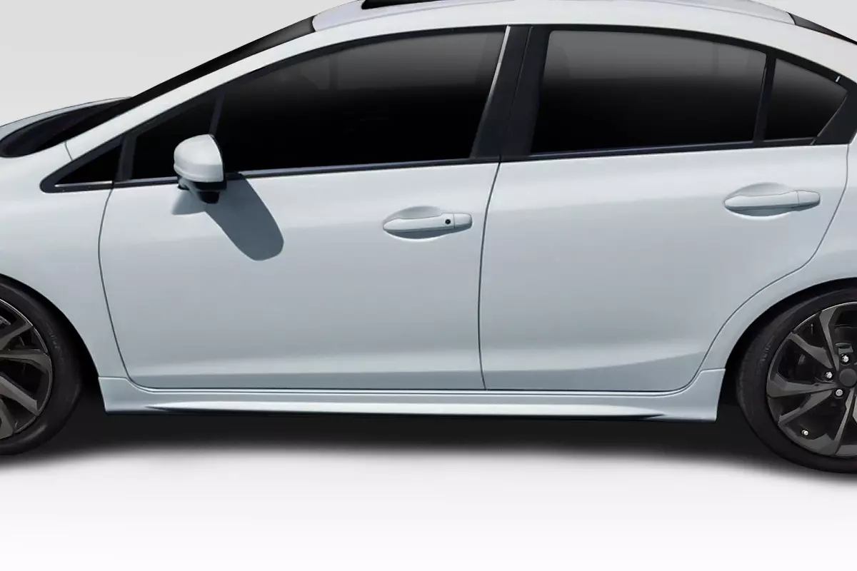 2012-2015 Honda Civic 4DR Duraflex Type M Side Skirts 2 Piece - Image 1