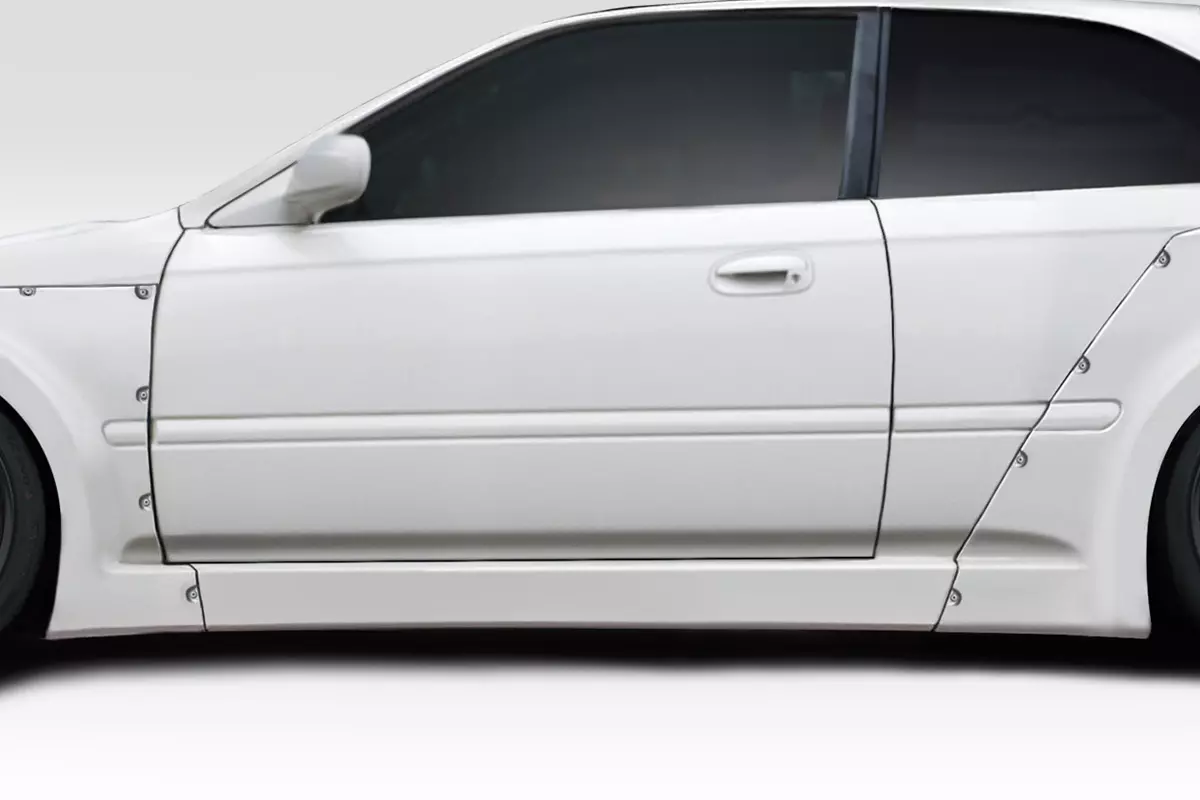 1996-2000 Honda Civic HB Duraflex MMR Wide Body Side Skirts 2 Piece - Image 1