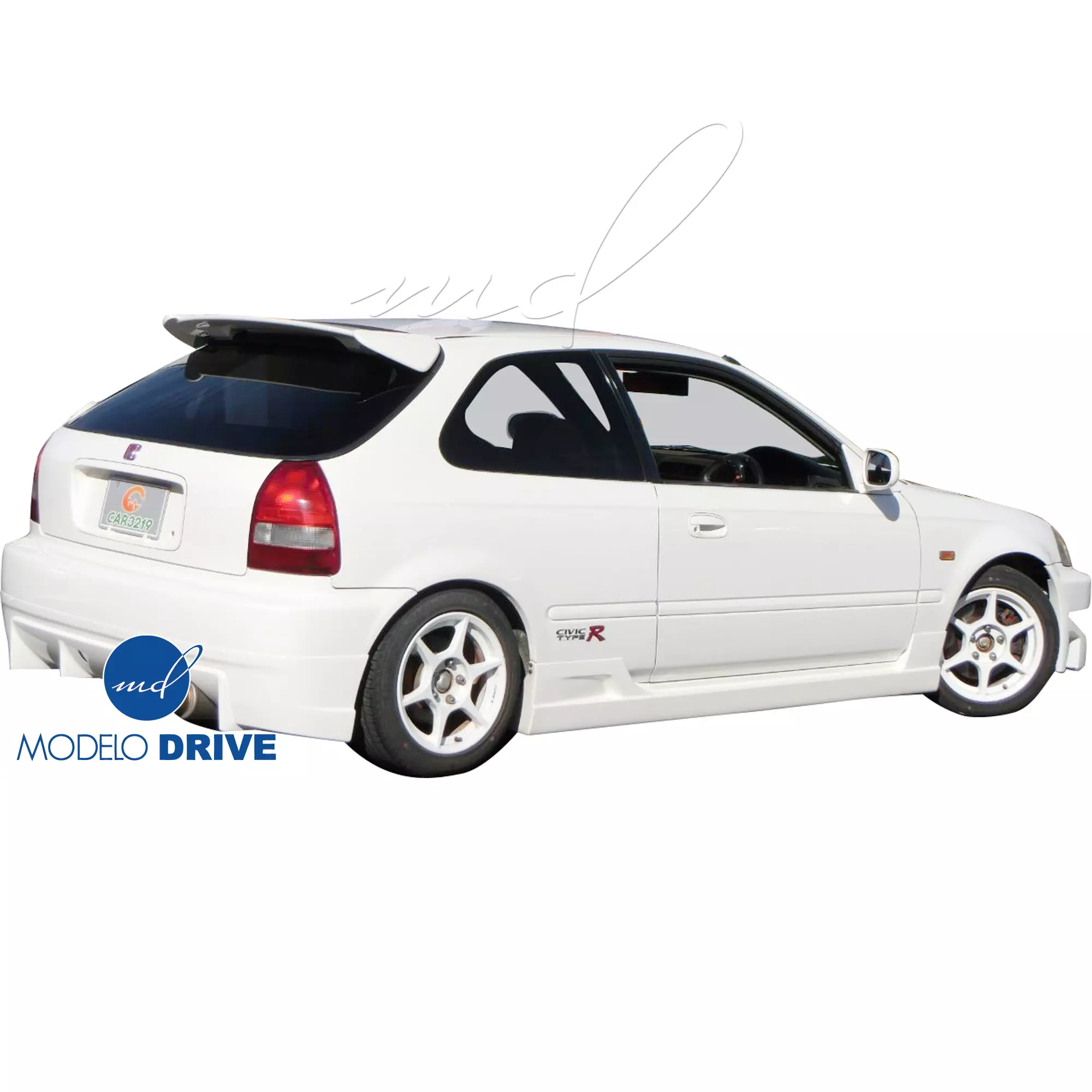 ModeloDrive FRP BCLU Body Kit 4pc > Honda Civic EK9 1996-1998 > 3-Door Hatch - Image 10